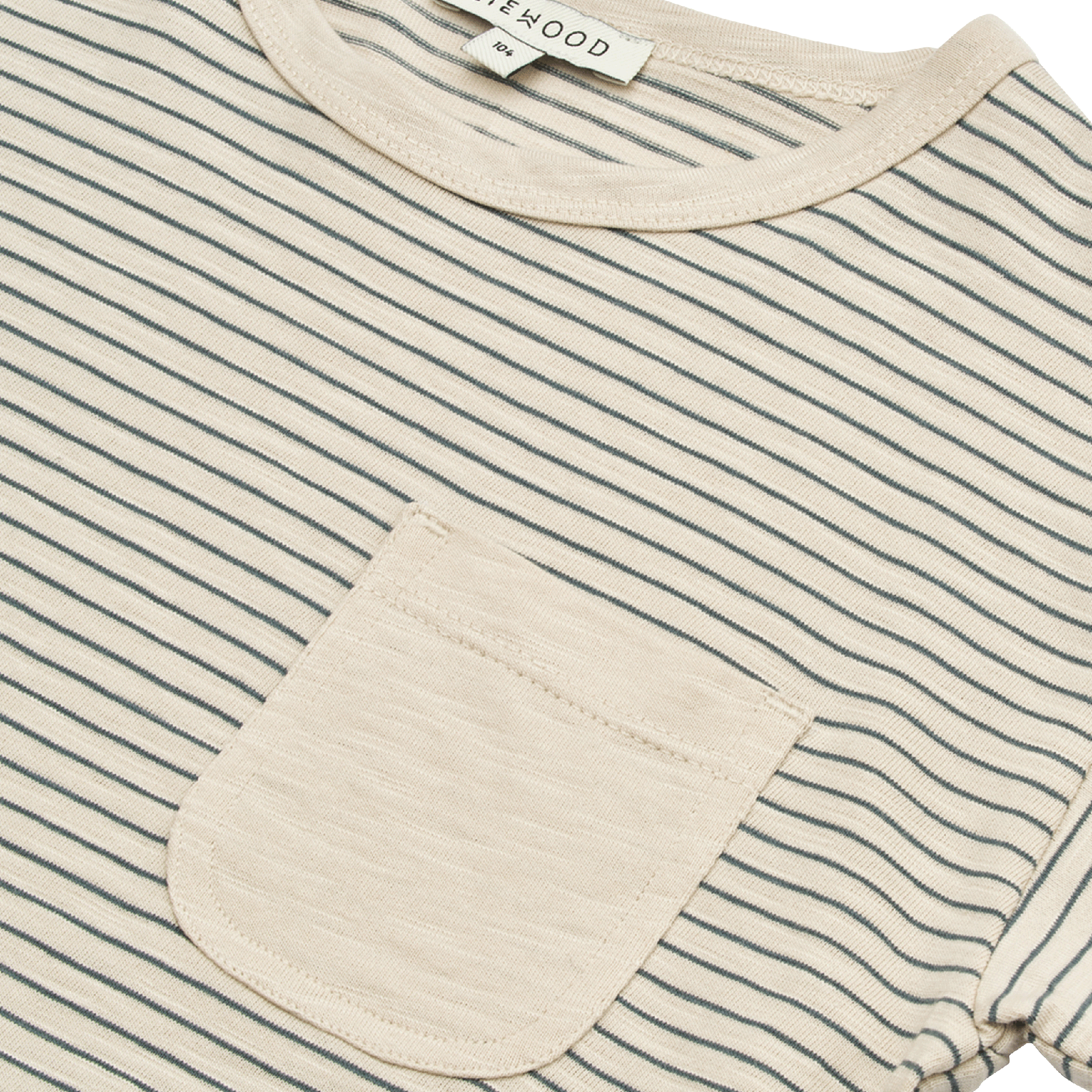 Round-neck striped organic cotton T-shirt LIEWOOD White