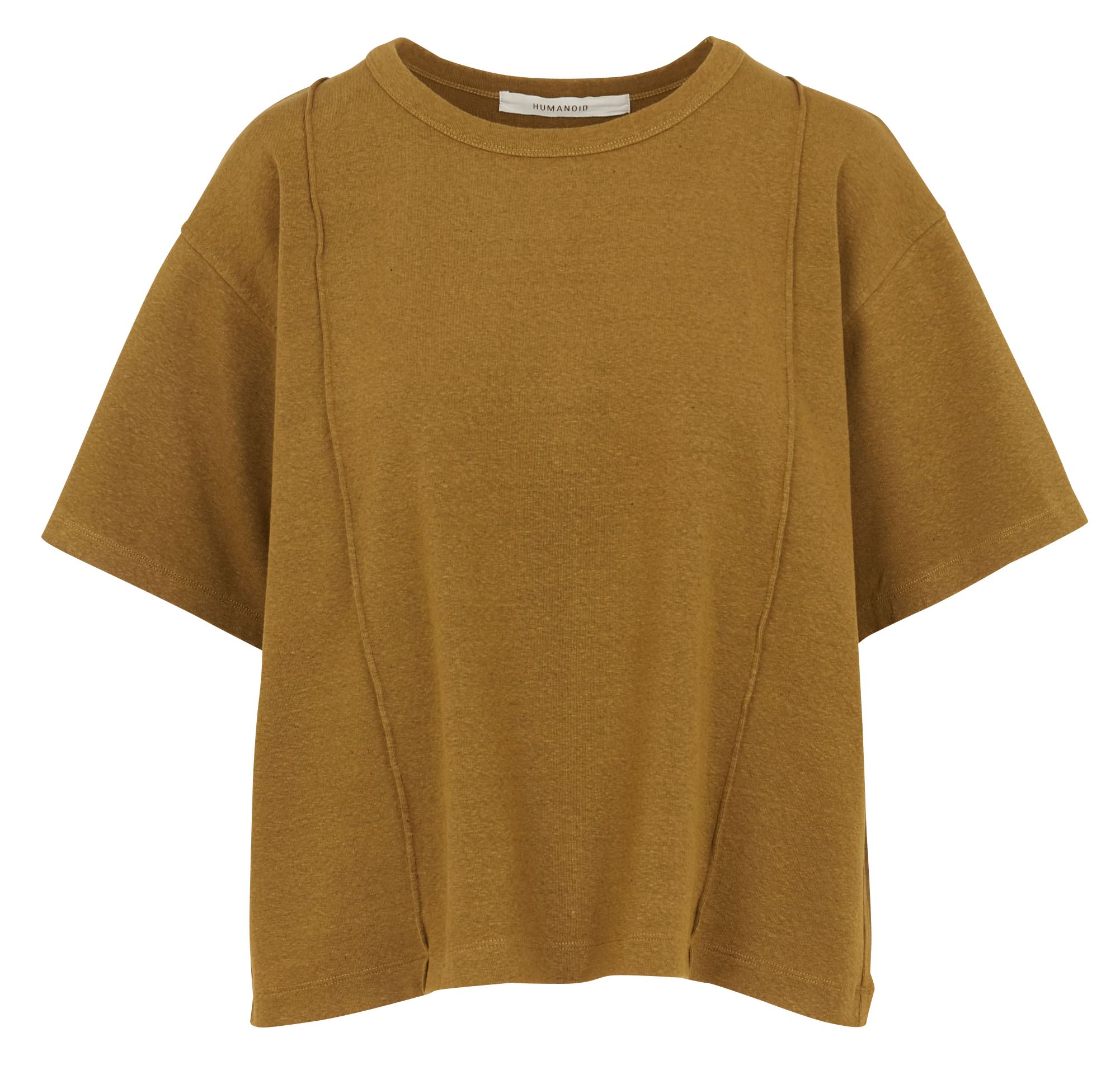 Round-neck organic cotton T-shirt HUMANOID Green