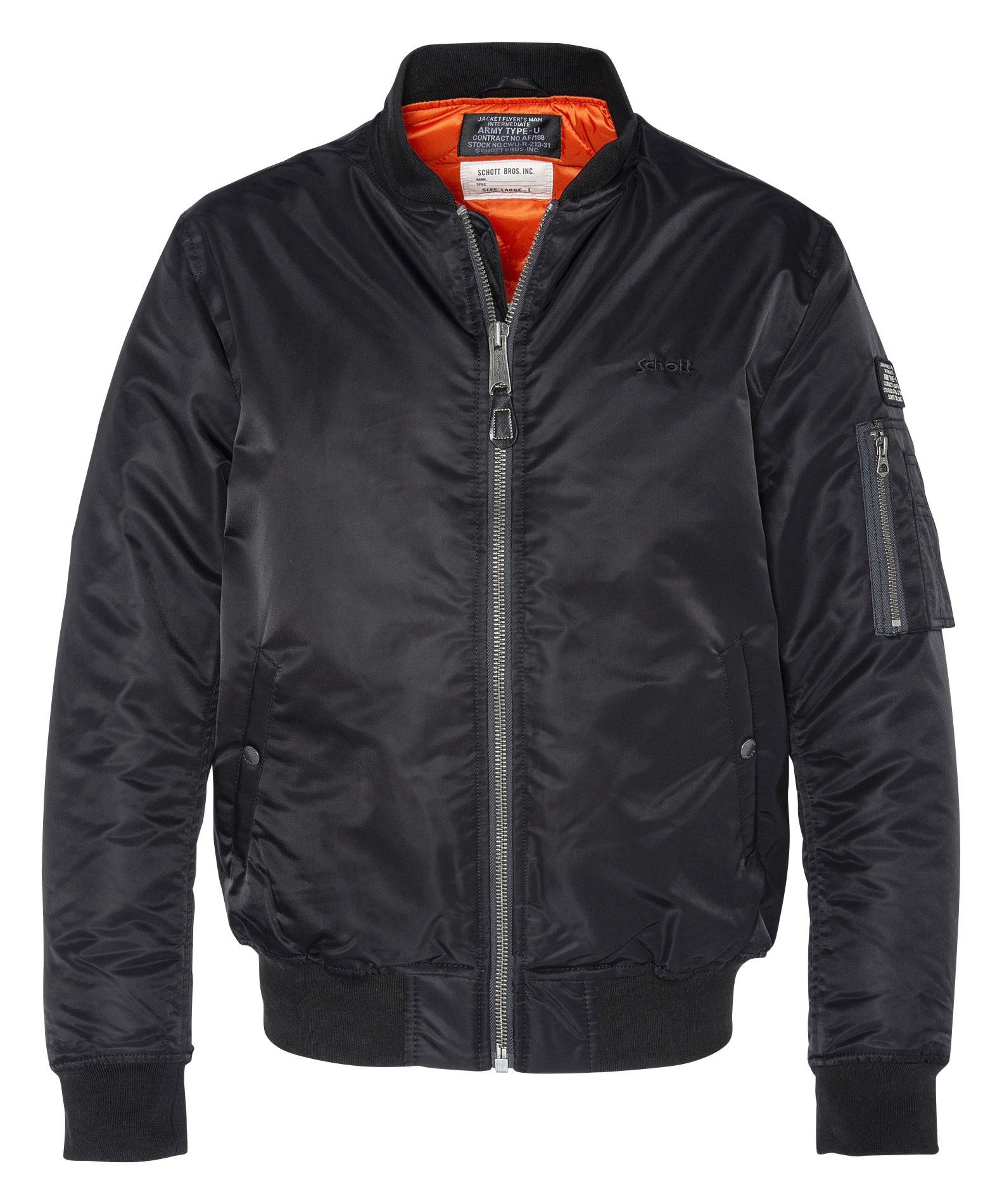 High-collar jacket  Black