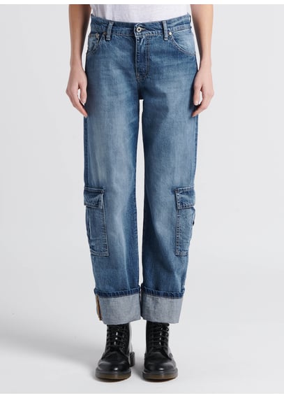 Jean large taille haute Femme - Jean brut Jean large taille haute Femme - Jean brut