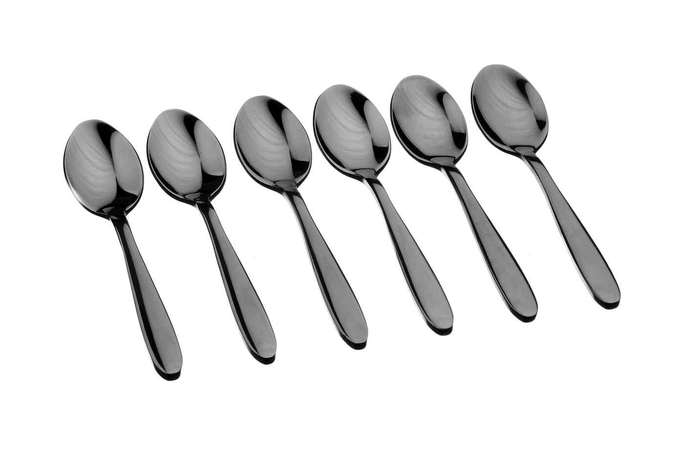 Kaja - black set of 6 teaspoons BJORN Black