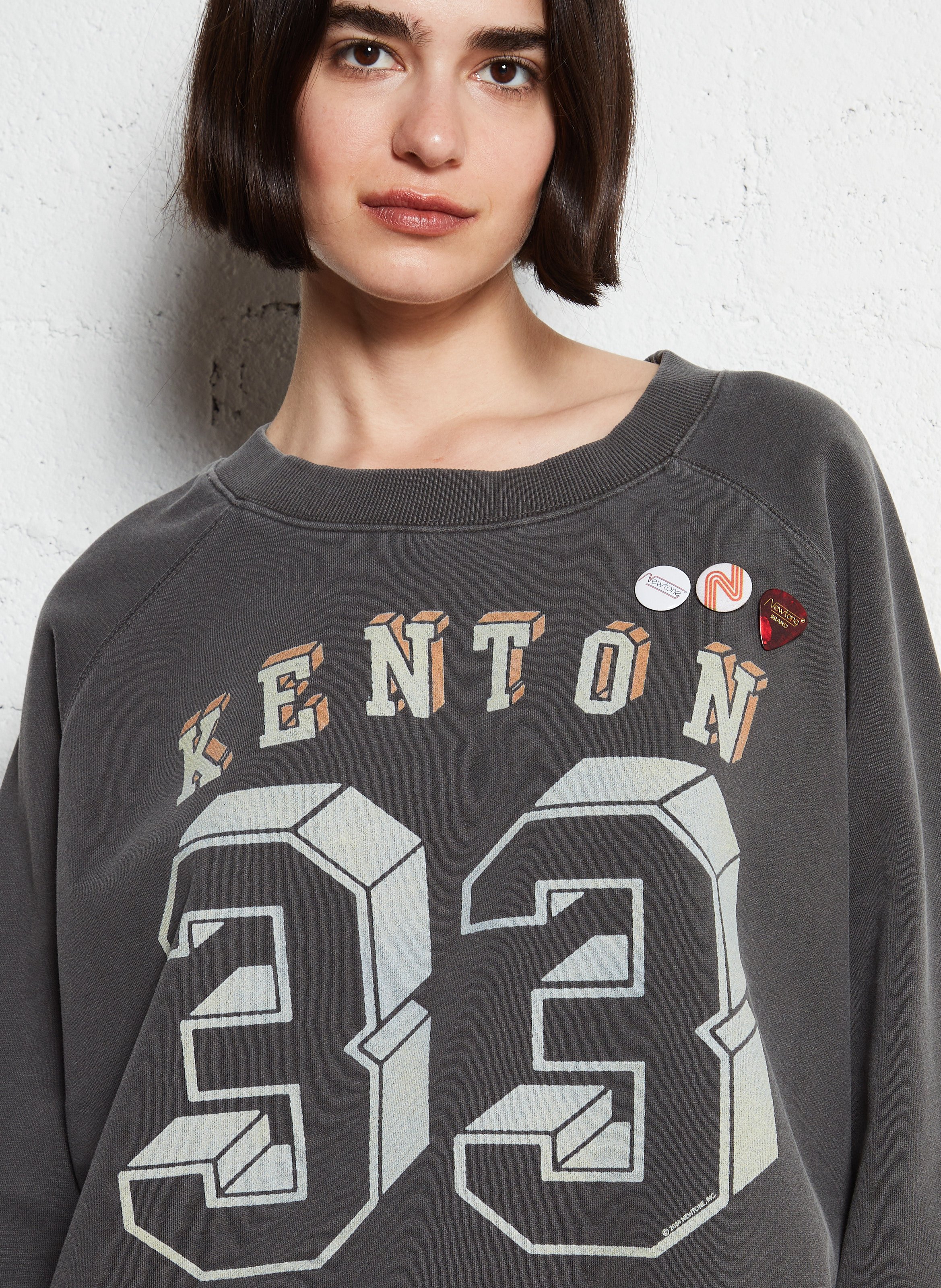 Sweat oversize en coton mélangé NEWTONE Gris