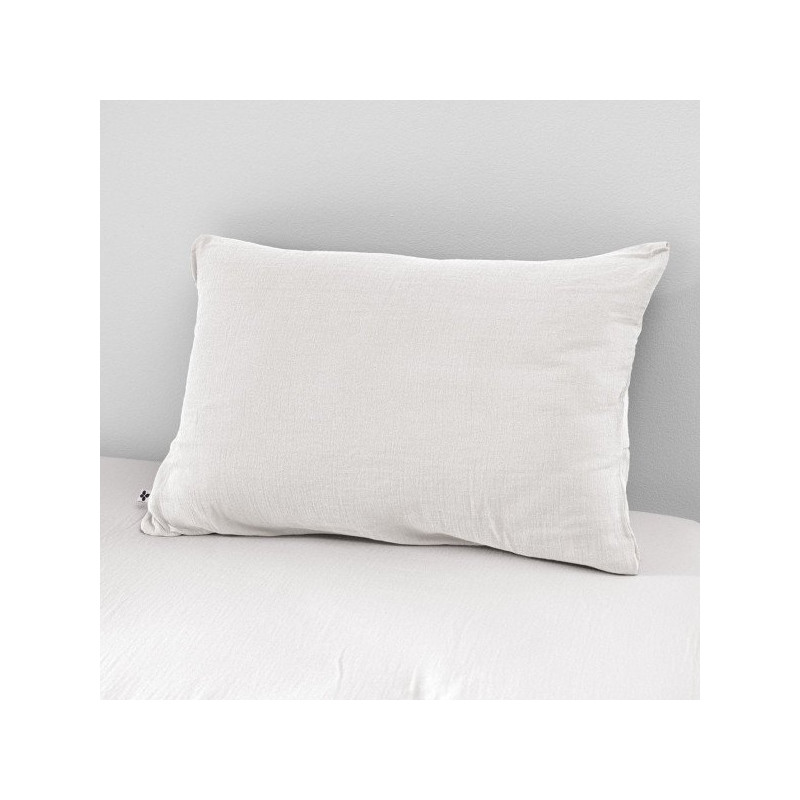 Cotton percale pillow case L'EFFET PAPILLON