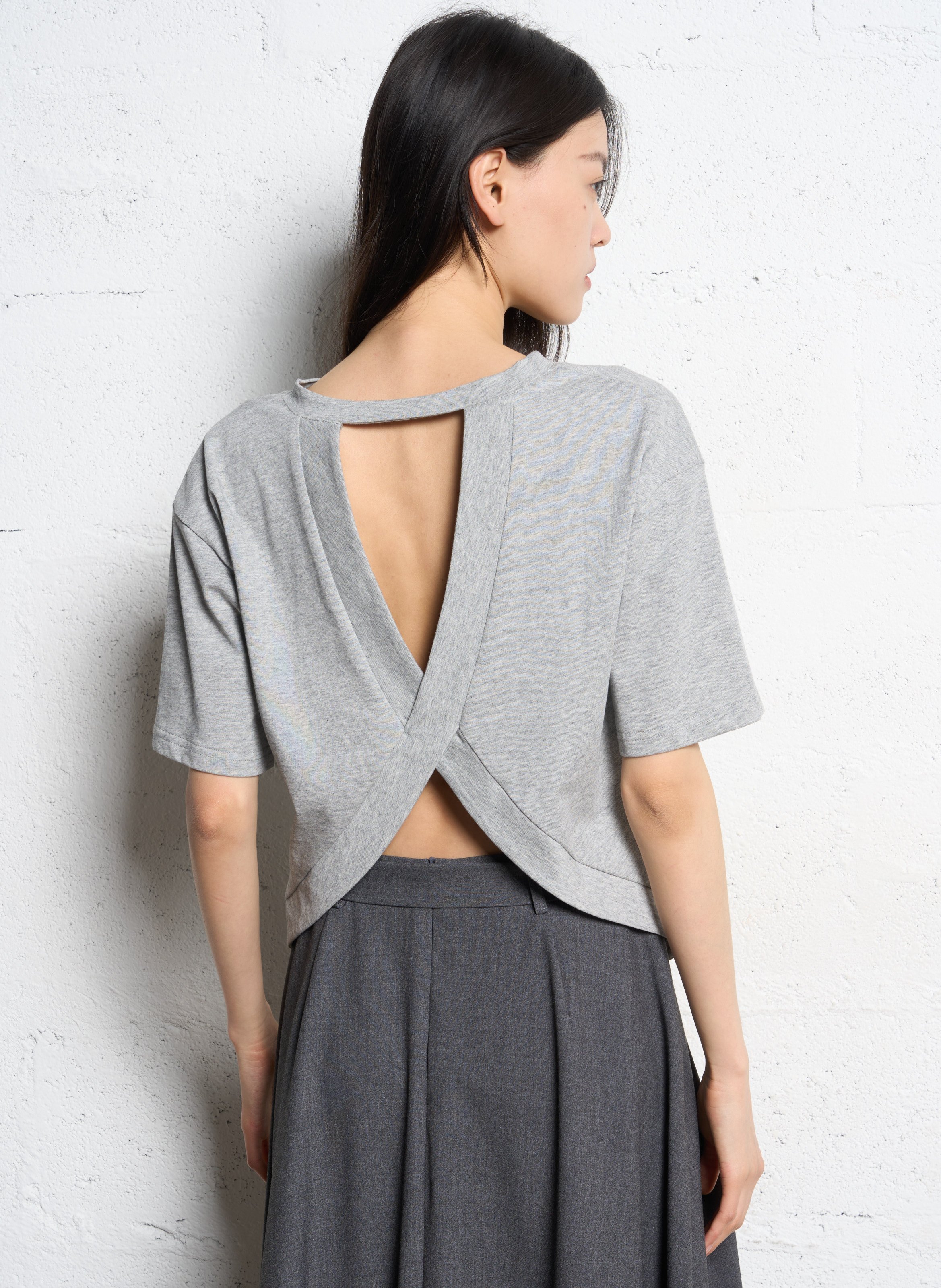 Round-neck organic cotton T-shirt SUNCOO