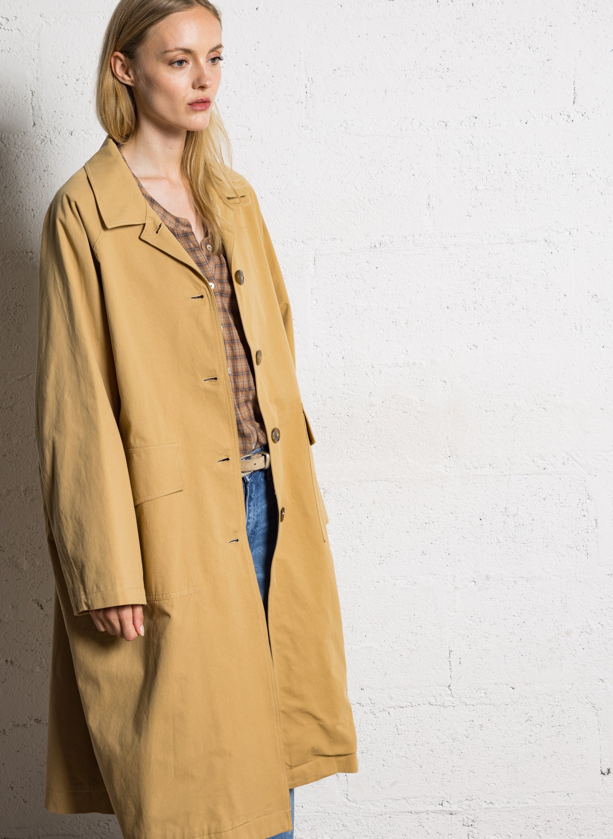 Trench oversize en coton JC SOPHIE Marron