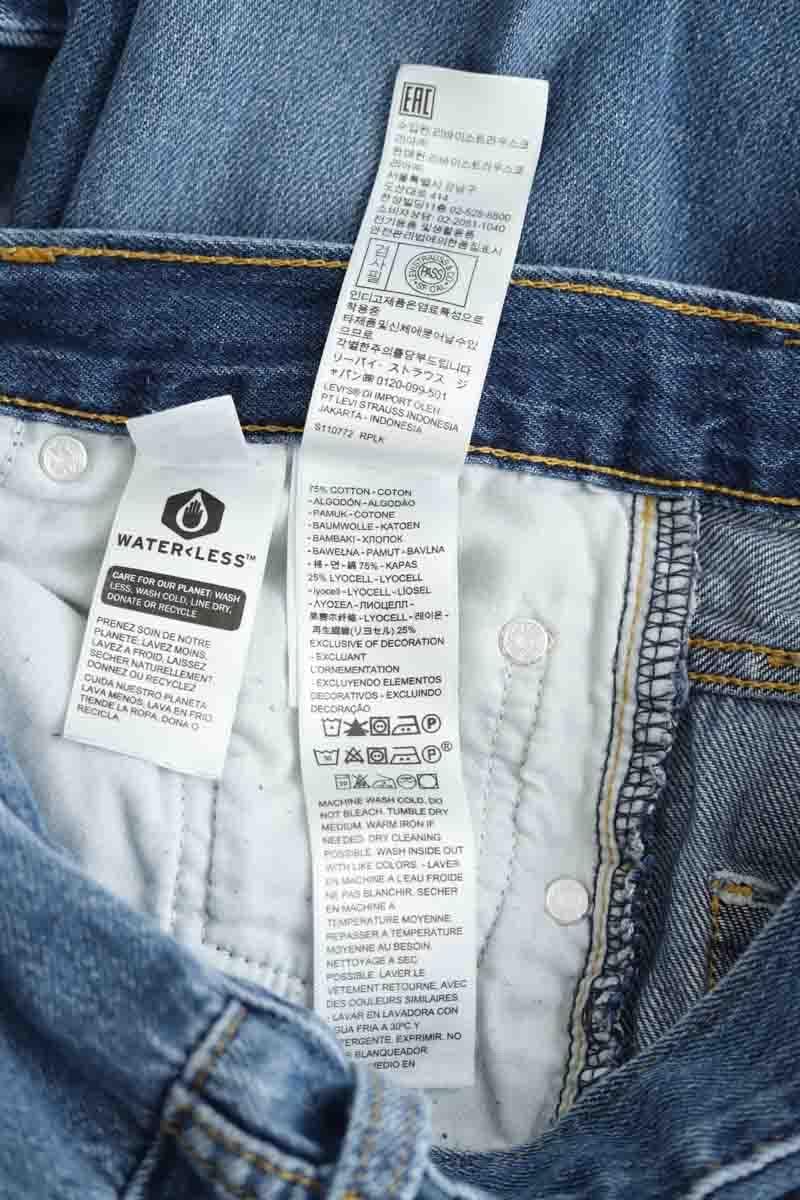 Cotton straight jeans LEVI'S - Seconde main Blue