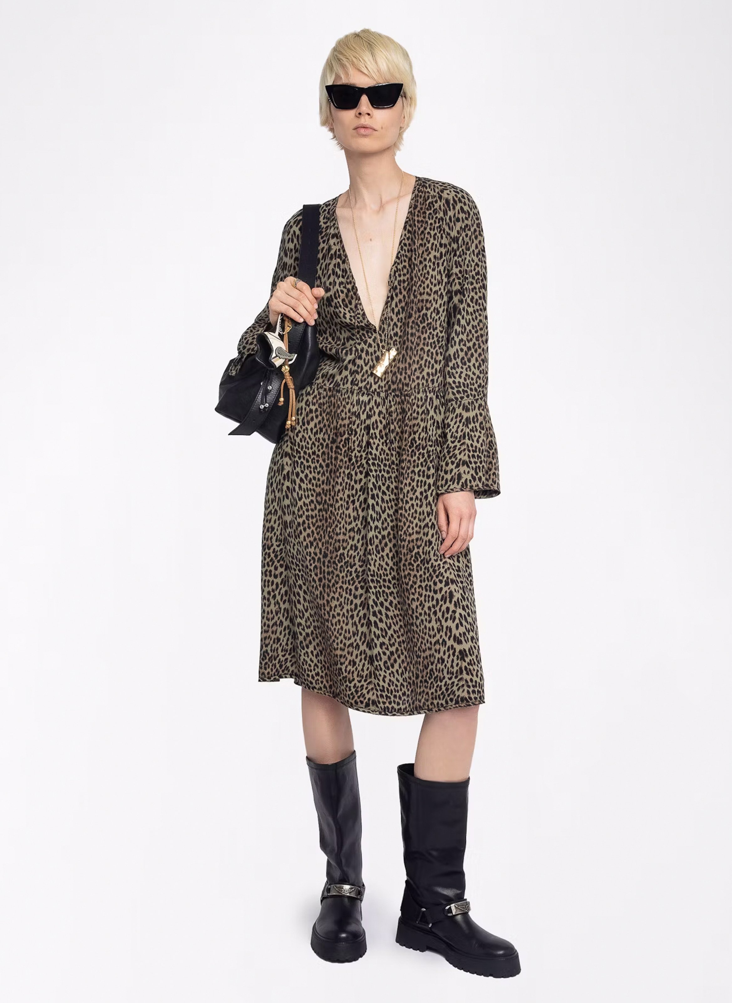 Robe longue imprimée ZADIG&VOLTAIRE Vert