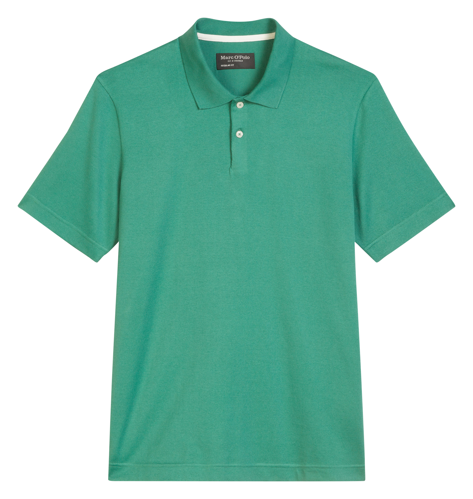 Katoenen top met polokraagje MARC O'POLO Groen