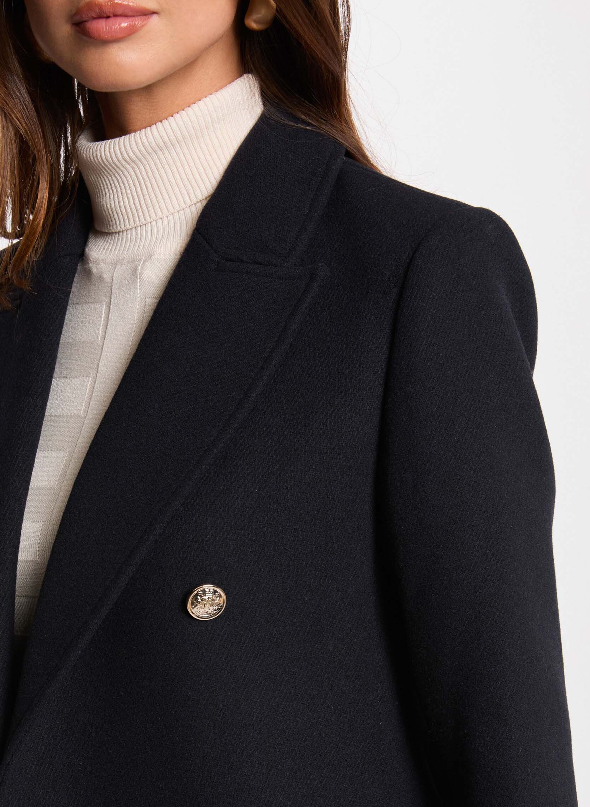 Getailleerde jas met revers MORGAN Blauw