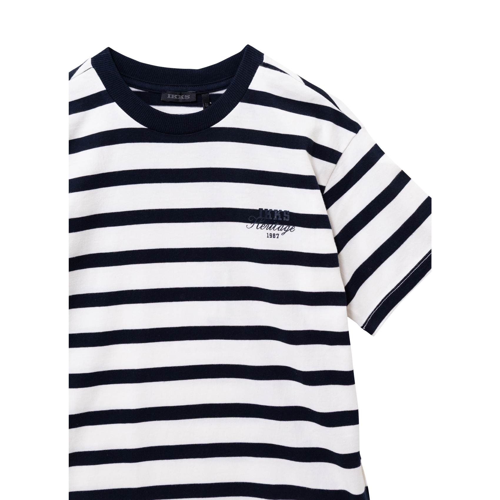 Gerade geschnittenes T-Shirt aus Baumwolle IKKS JUNIOR Blau