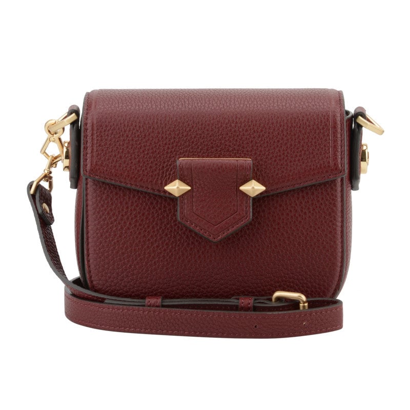 Handbag - cowhide leather POURCHET Red