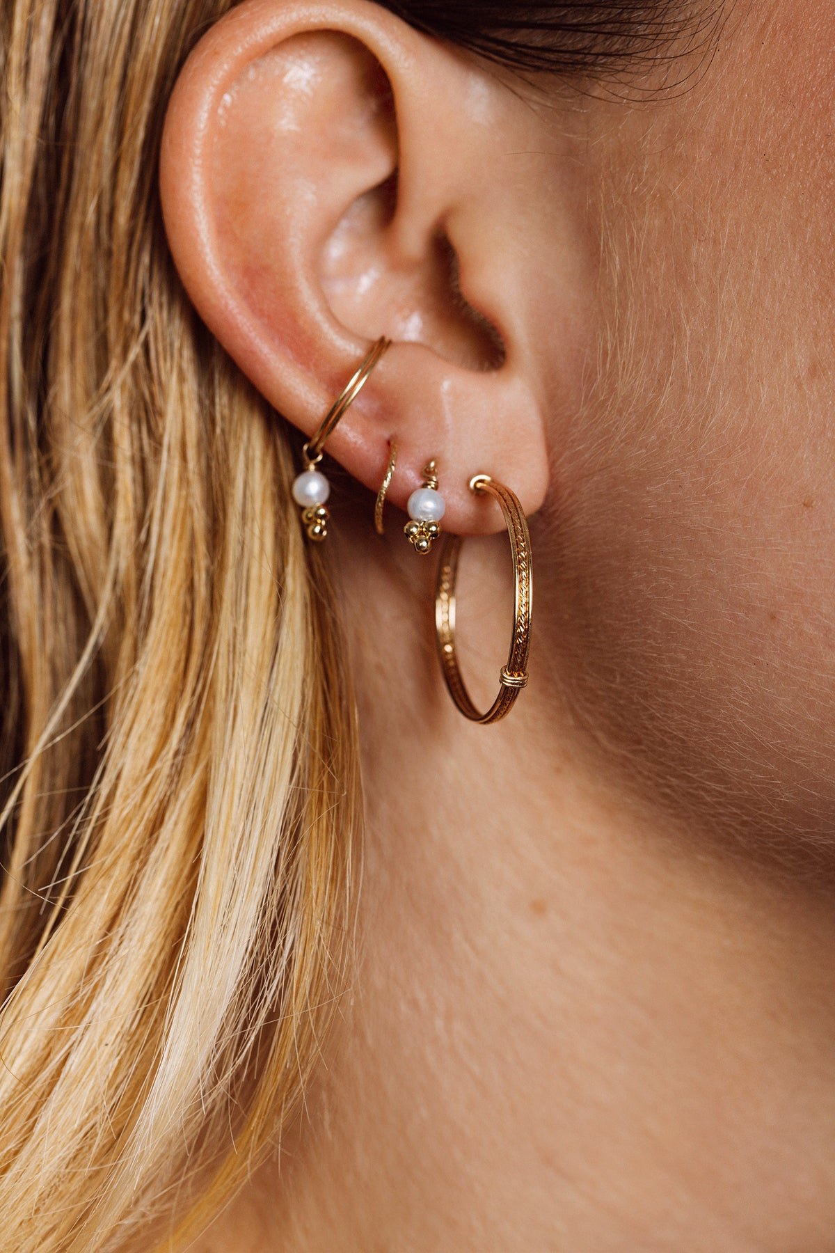 Gaia Pearl Earrings YAY Golden