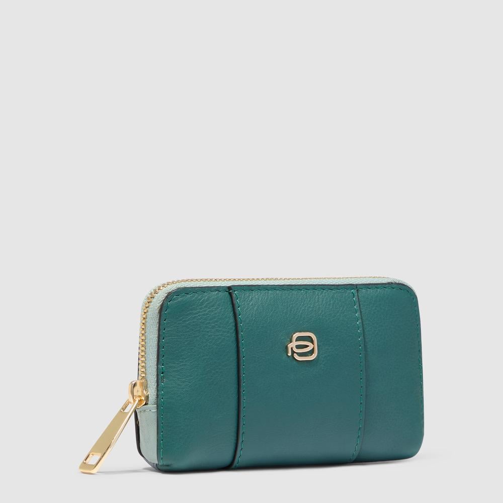 Leather key case PIQUADRO Blue