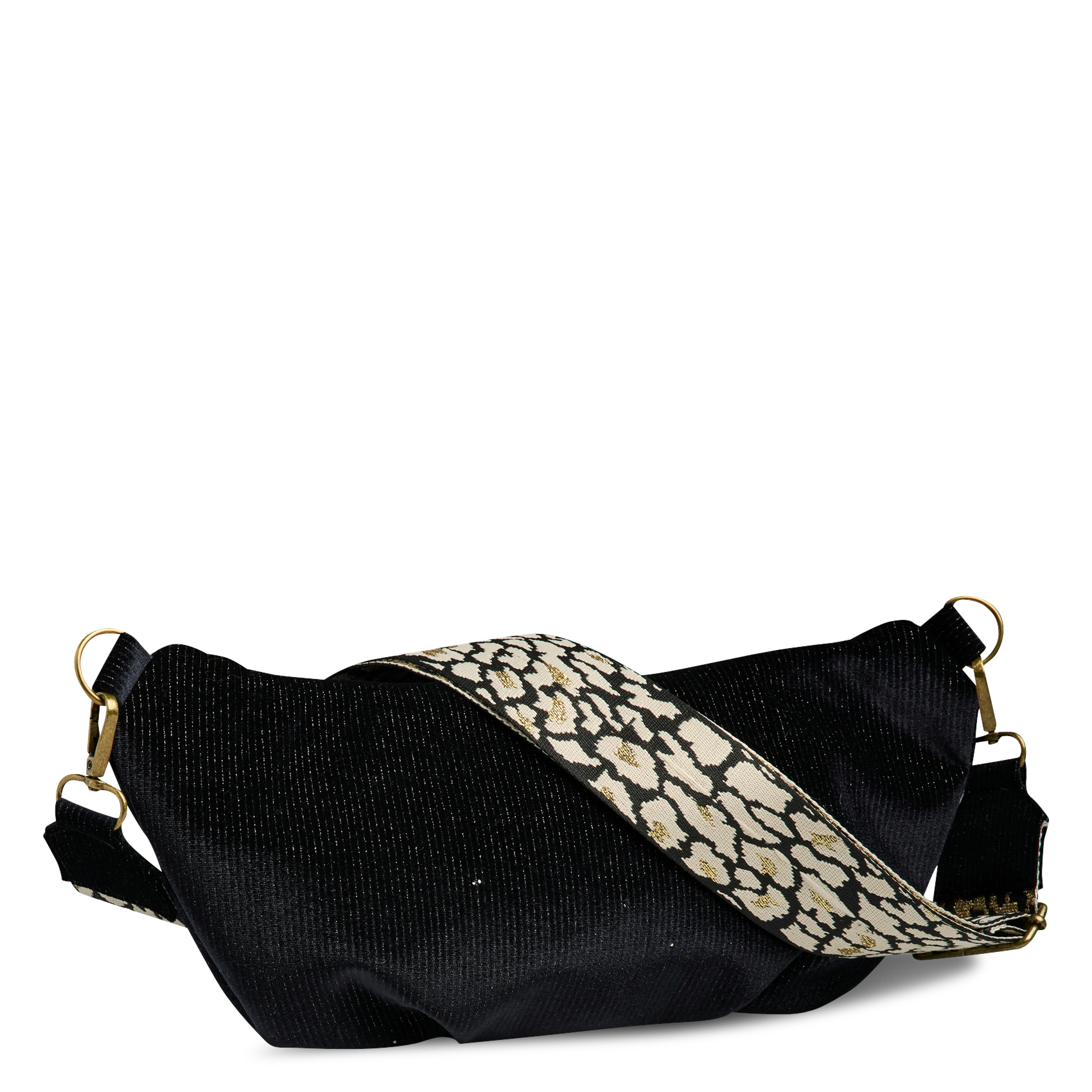 Printed canvas waist bag PIECES