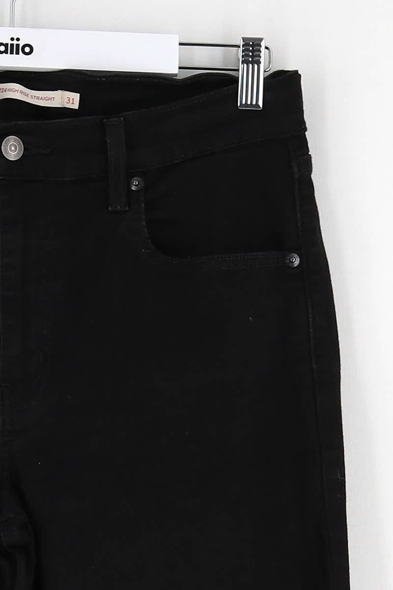 - Straight-leg jeans
- 5 pockets
- Straight cut
- Faded effect LEVI'S - Seconde main Black
