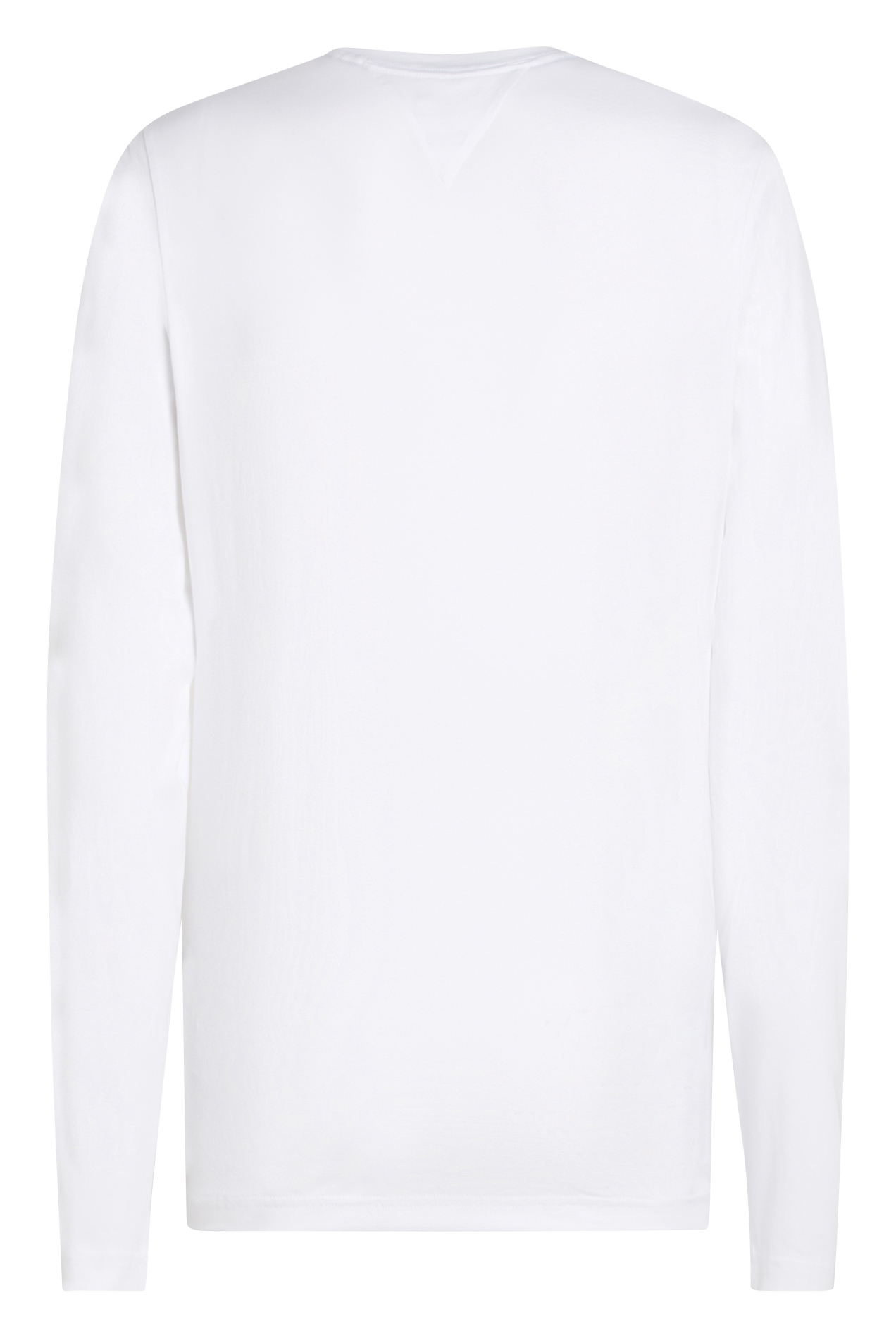 Regular-fit embroidered organic cotton T-shirt with round neck TOMMY HILFIGER White