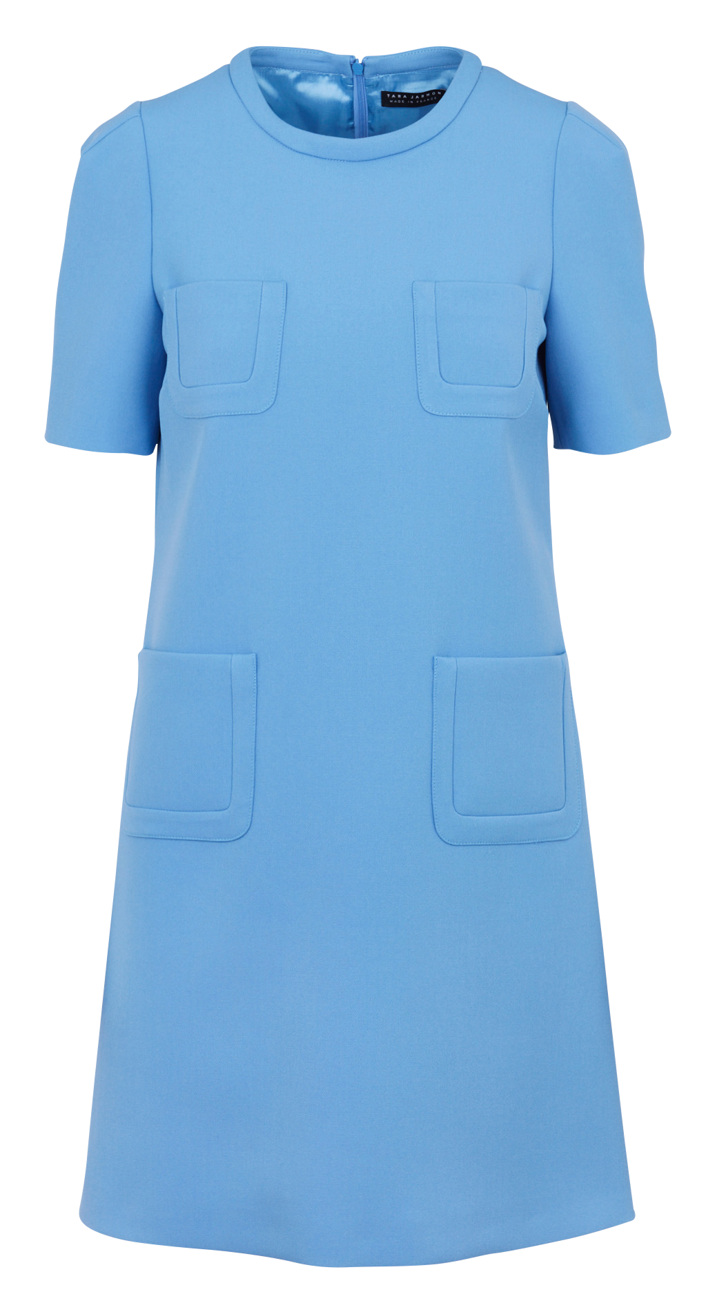 Short round-neck canvas dress TARA JARMON