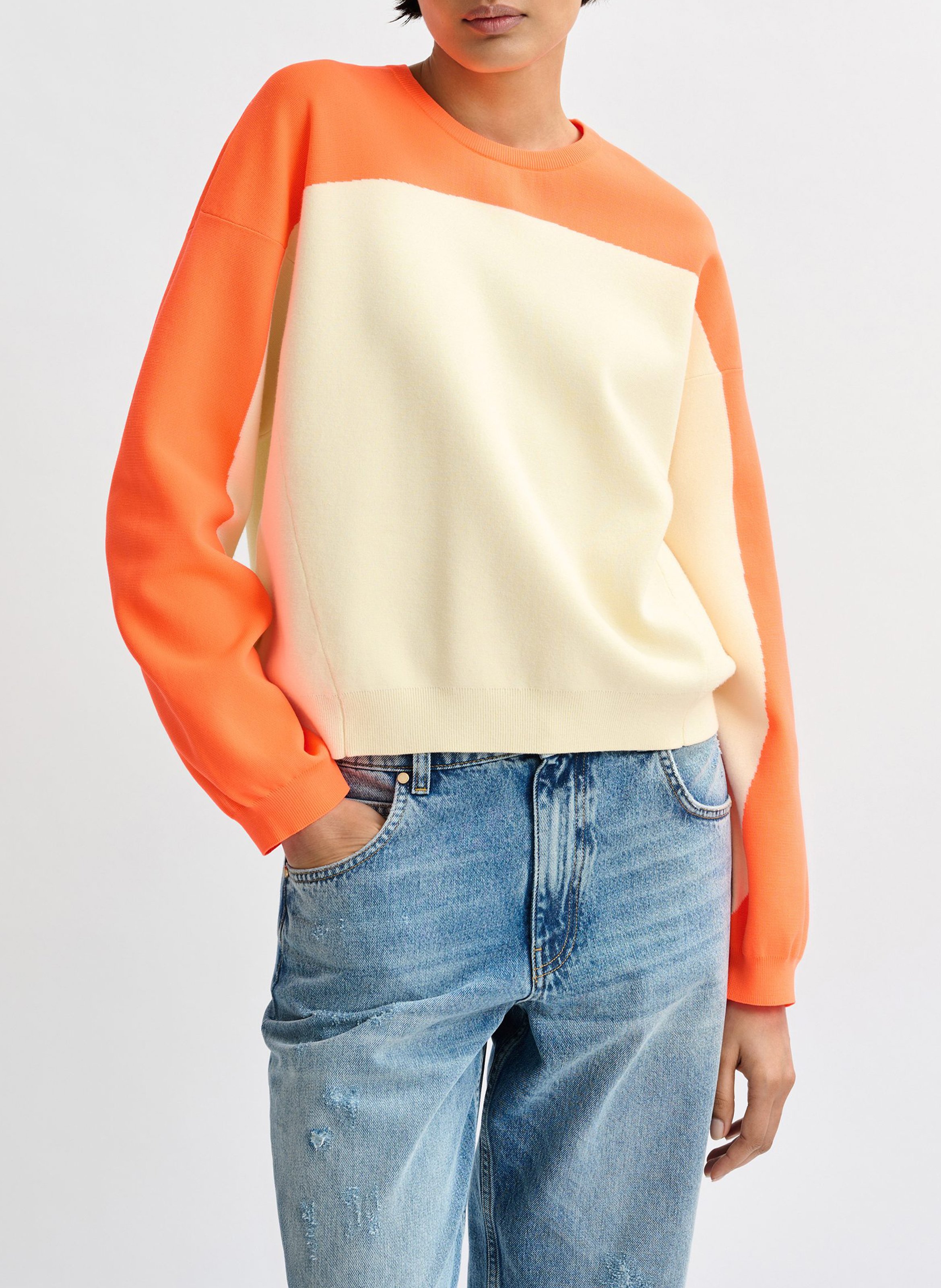 Pull col rond  ESSENTIEL ANTWERP Orange
