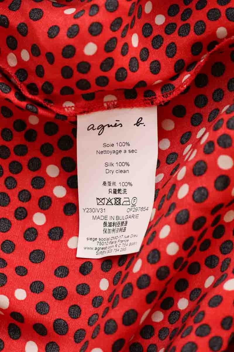 Pantalon large AGNES B. - Seconde Main Rouge