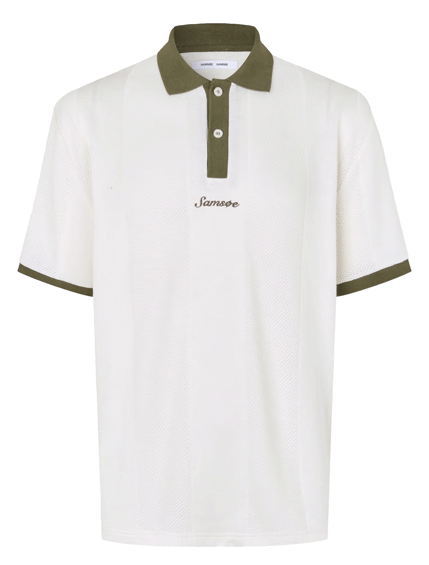 Rechte polo van jersey SAMSOE SAMSOE Wit