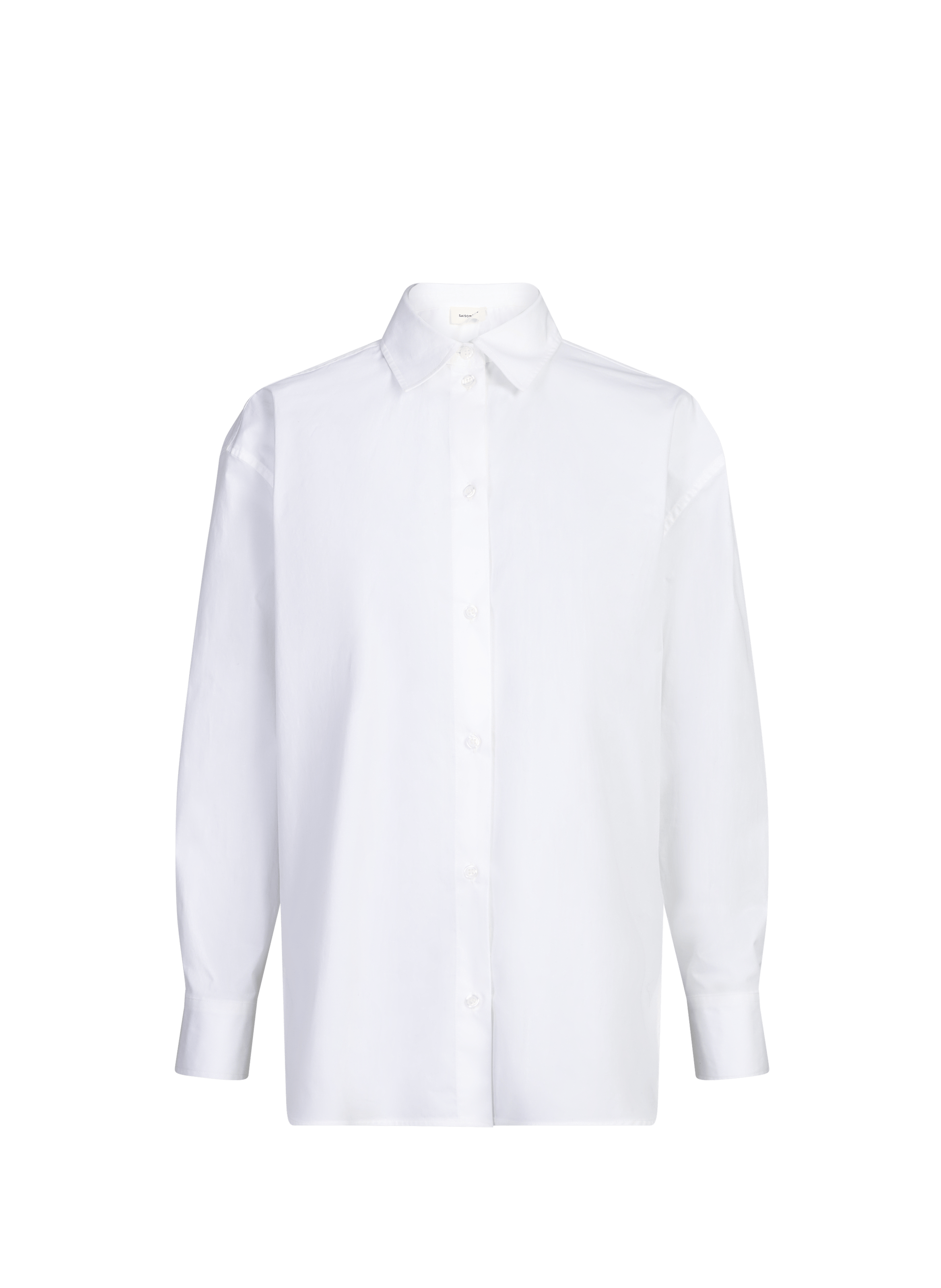 Chemise col classique en coton mélangé  SAISON 1865 Wit