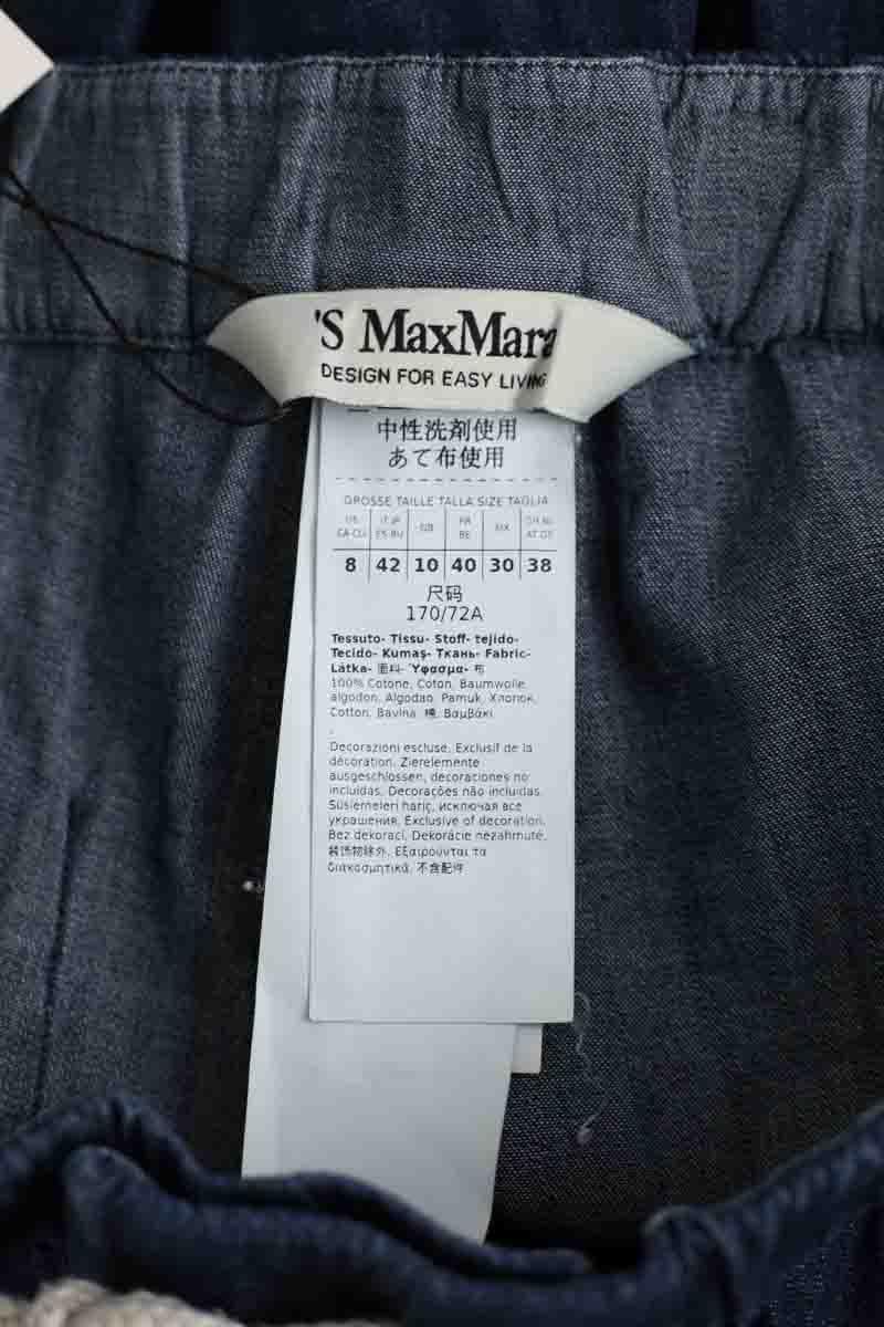 Wide trousers MAX MARA - Seconde Main Blue