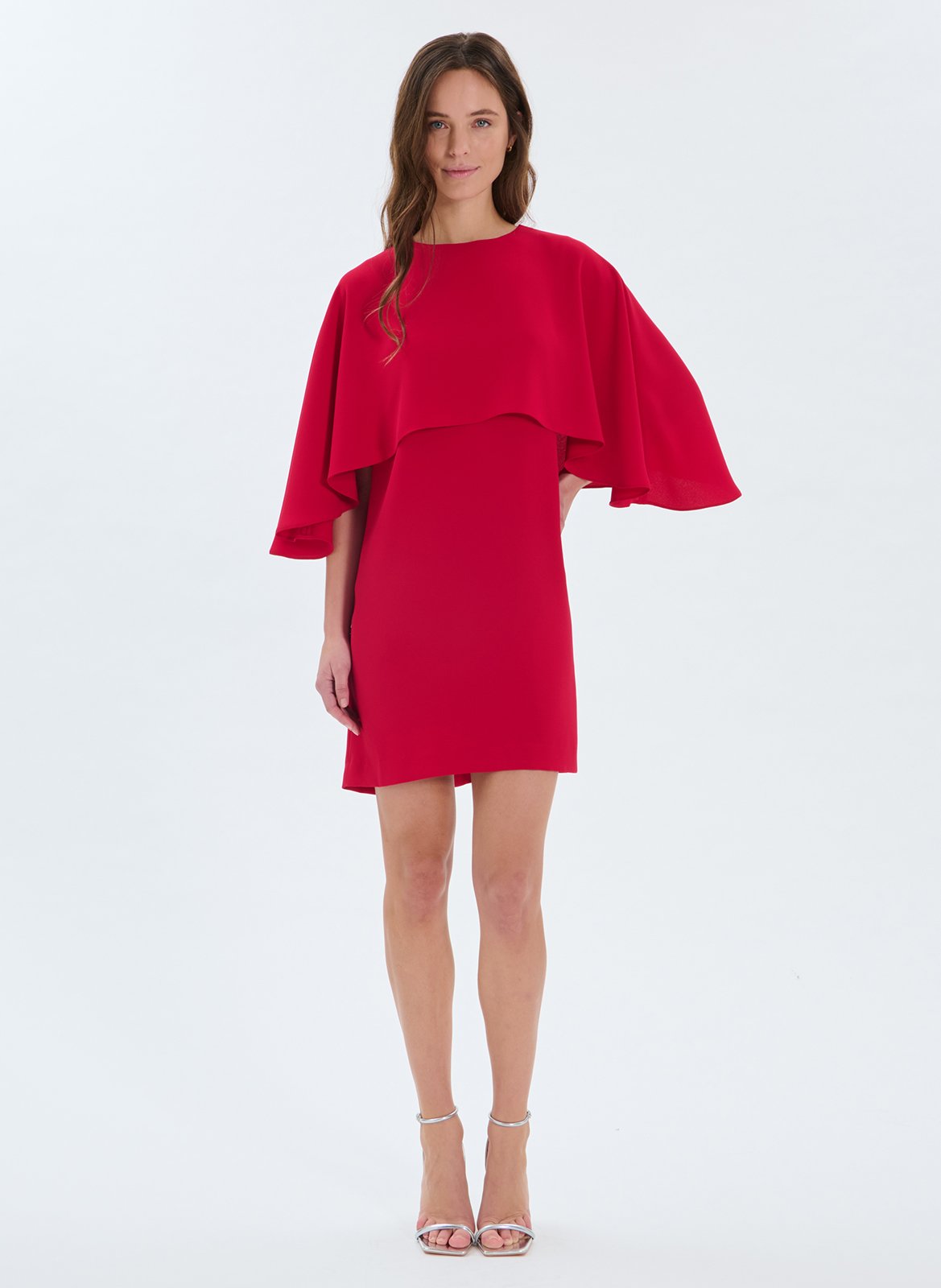 Robe courte droite  ZAPA Rouge