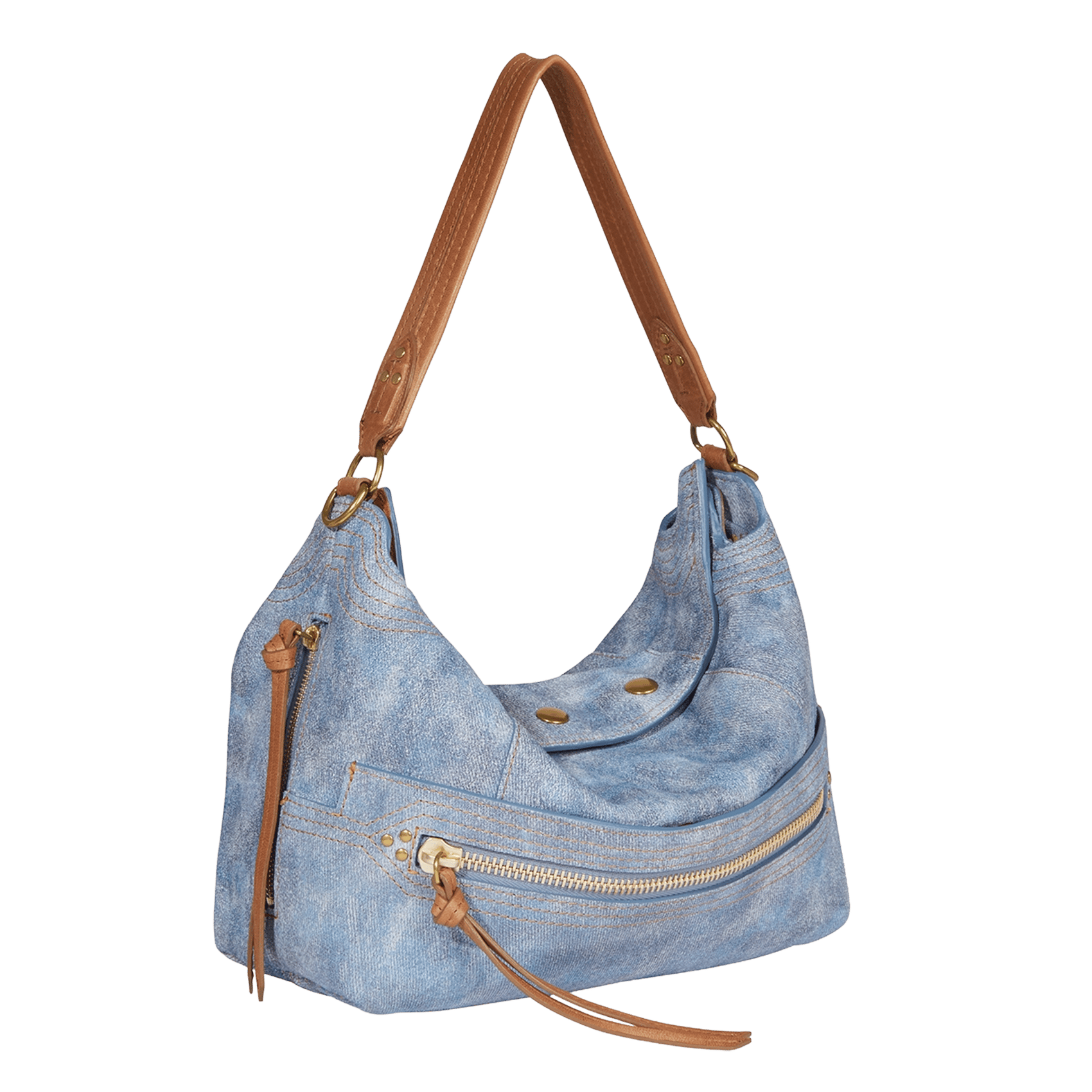 Suede shopper Blue