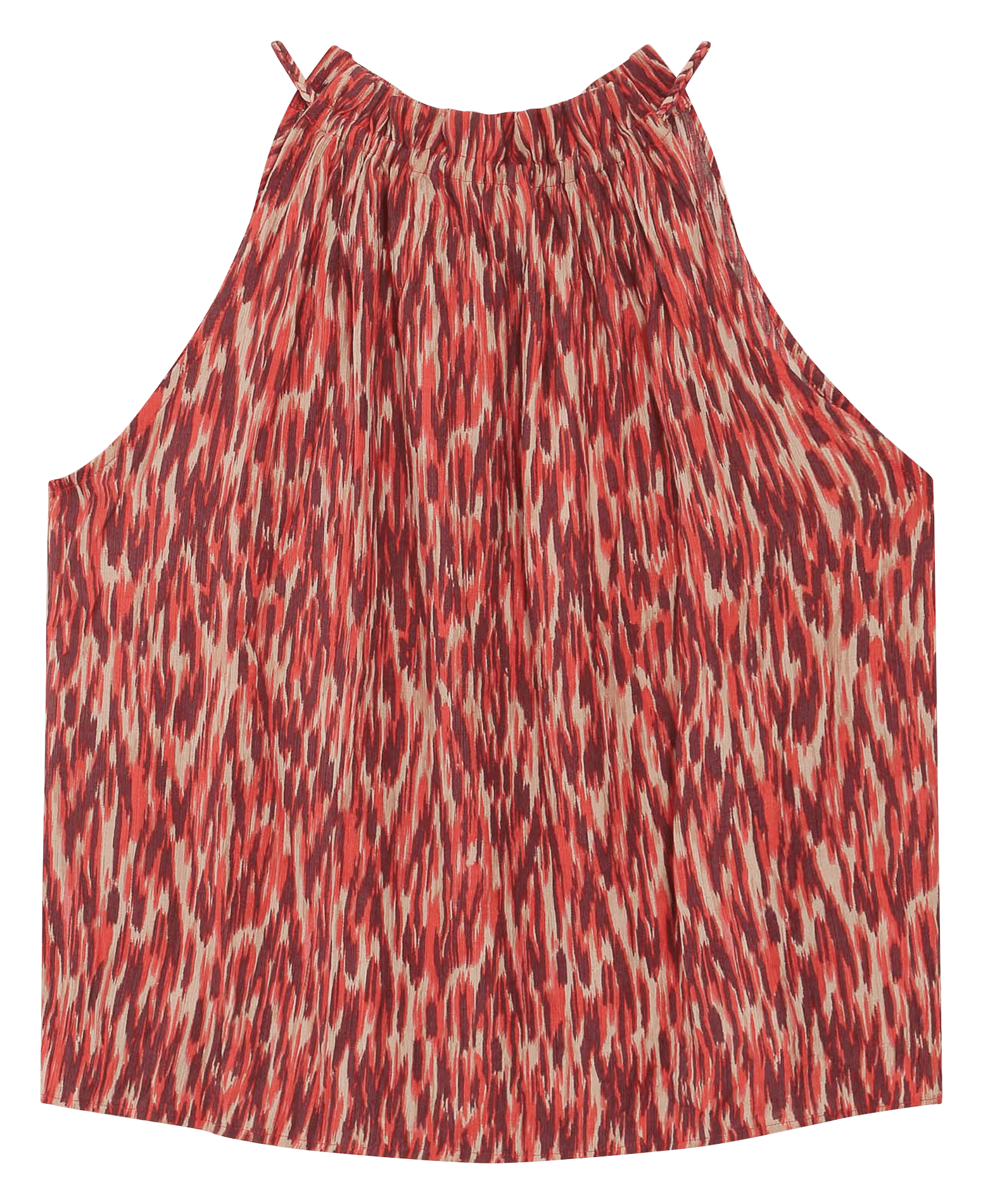 Top droit col rond imprimé GRACE ET MILA Rouge