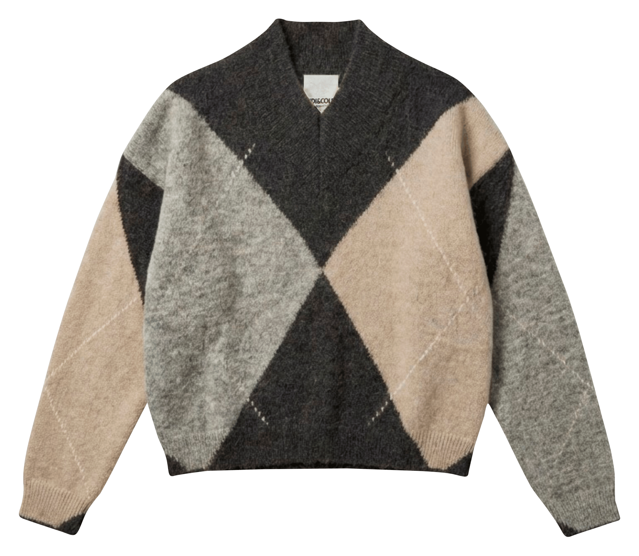 Pull oversize imprimé INDI & COLD Gris