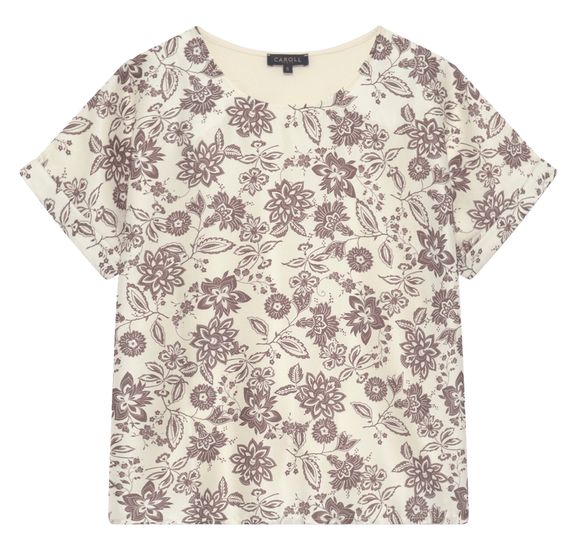 T-shirt met print CAROLL Bruin