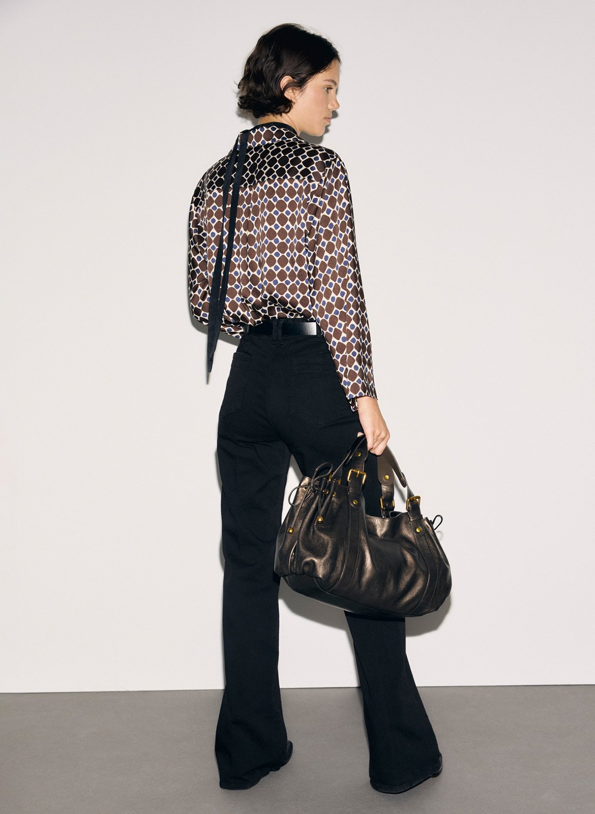Blouse ample à motifs géométrique GERARD DAREL Marron