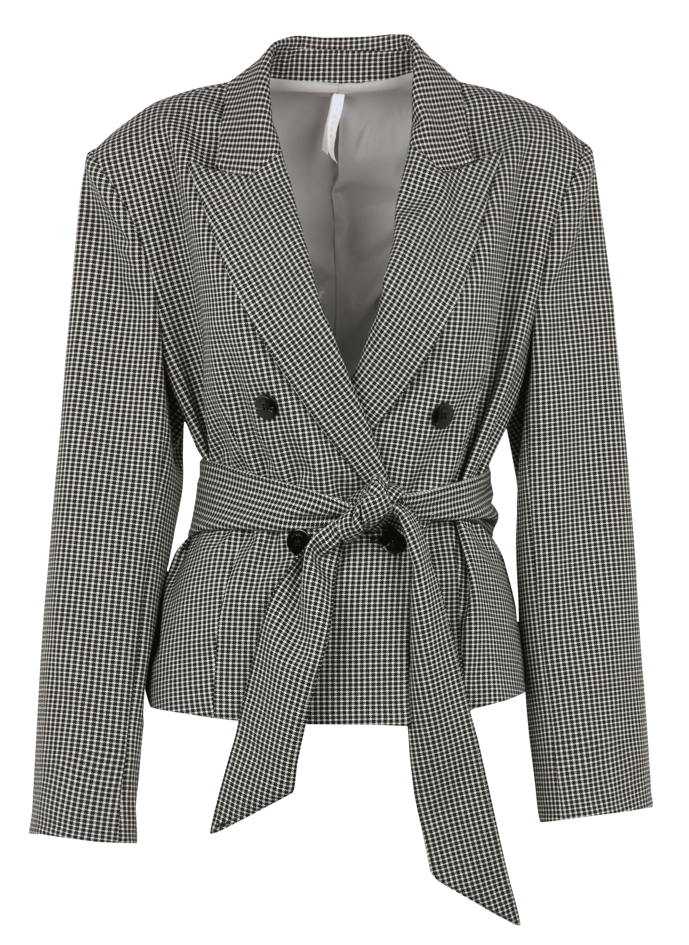 Straight printed tailored jacket IMPERIAL White