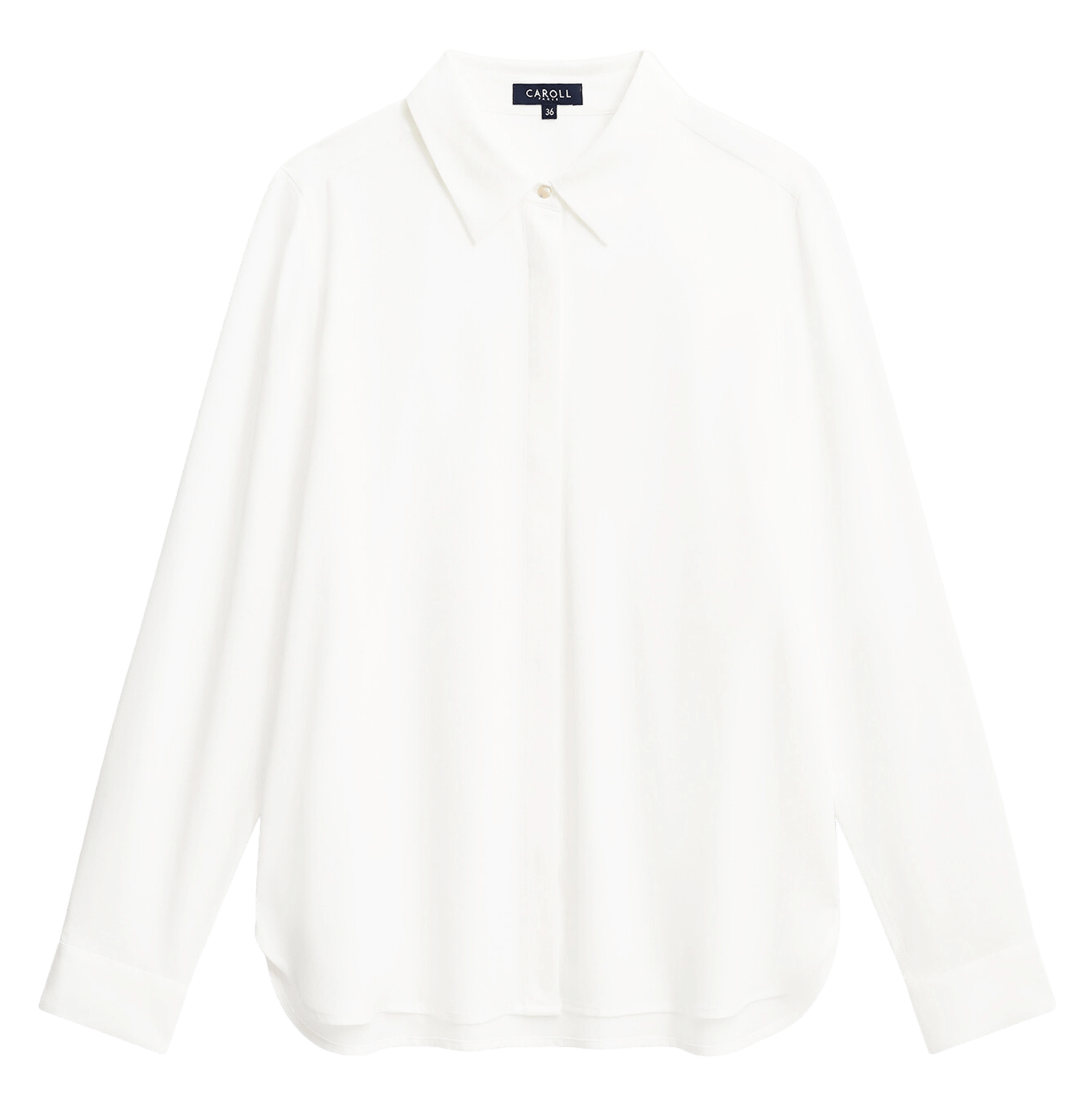 Chemise col classique CAROLL Beige