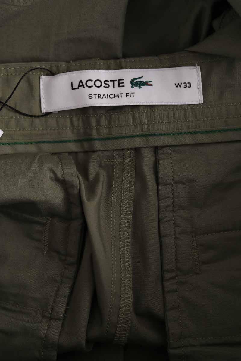 Straight-leg pants LACOSTE - SECONDE MAIN Khaki