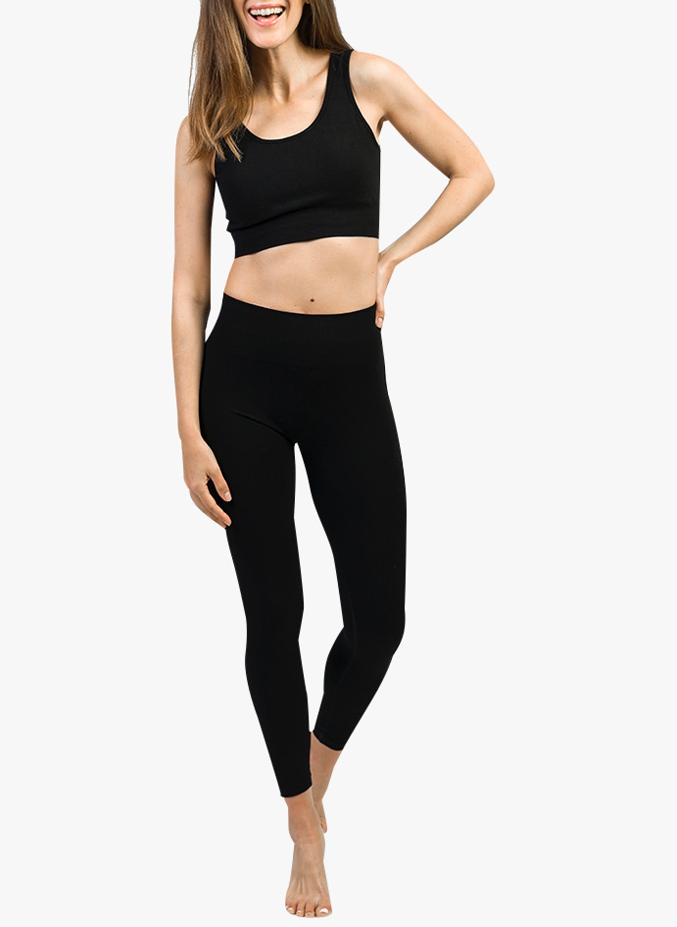 Bustier aus Bambus YOGA SEARCHER Schwarz