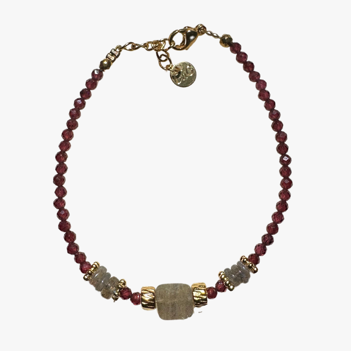 Garnet bracelet GINANDGER Blue