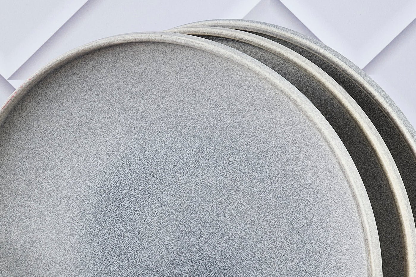 Stone moon gray ø27.5cm plate - 6 pieces BJORN Grey