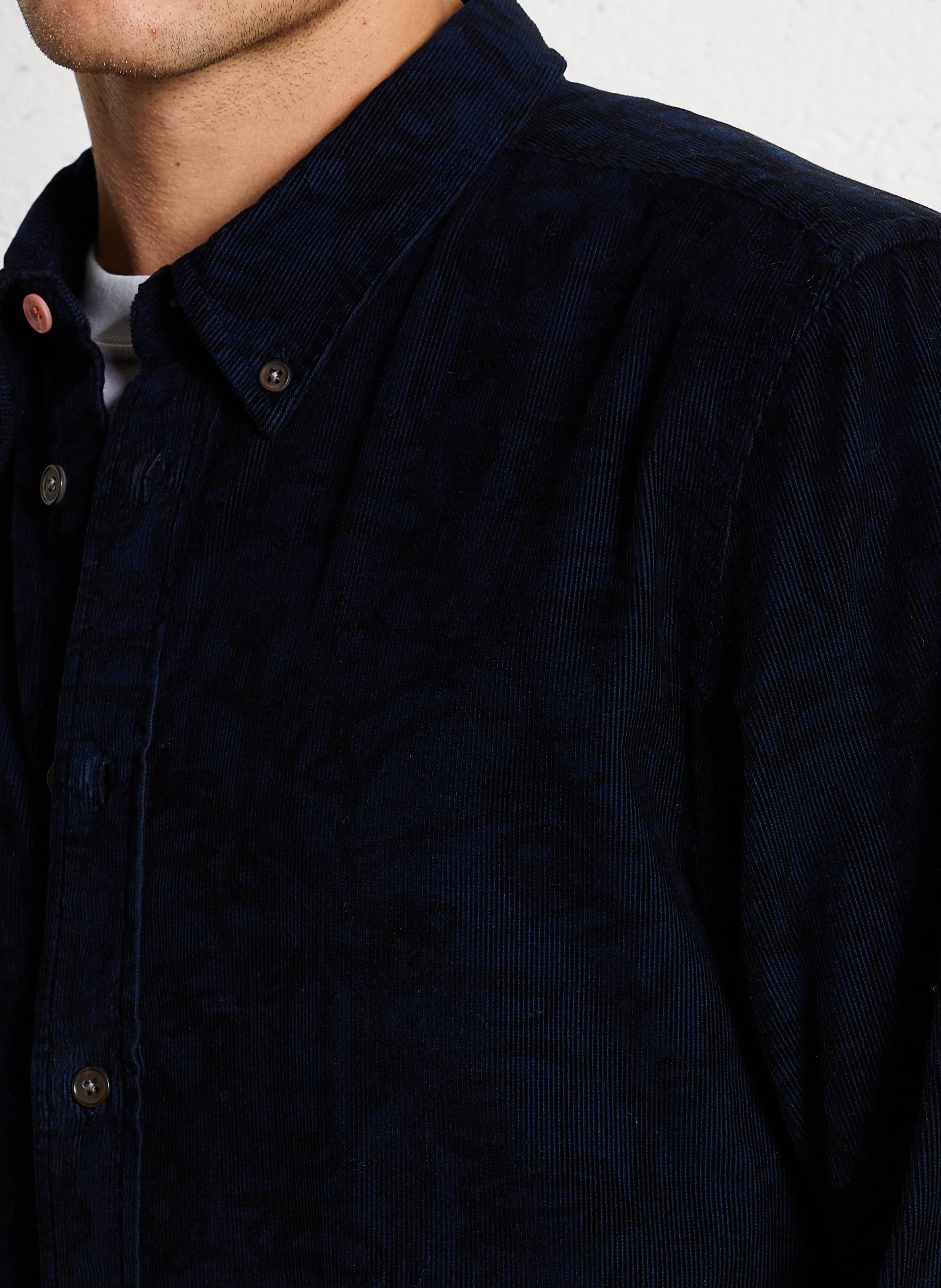 Corduroy shirt with classic collar PAUL SMITH Blue