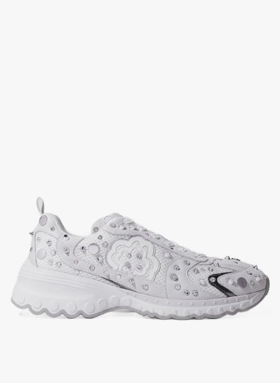 Baskets Basses a Studs Blanc Casse Maje Femme MFACH00711 0006 BLANC CASSE Place des Tendances