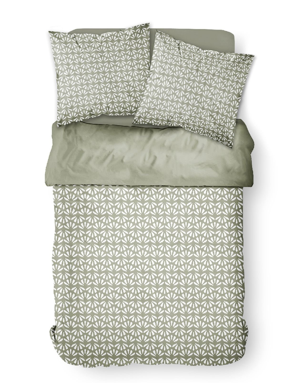 Printed cotton bedding set TODAY LINGE DE MAISON Green