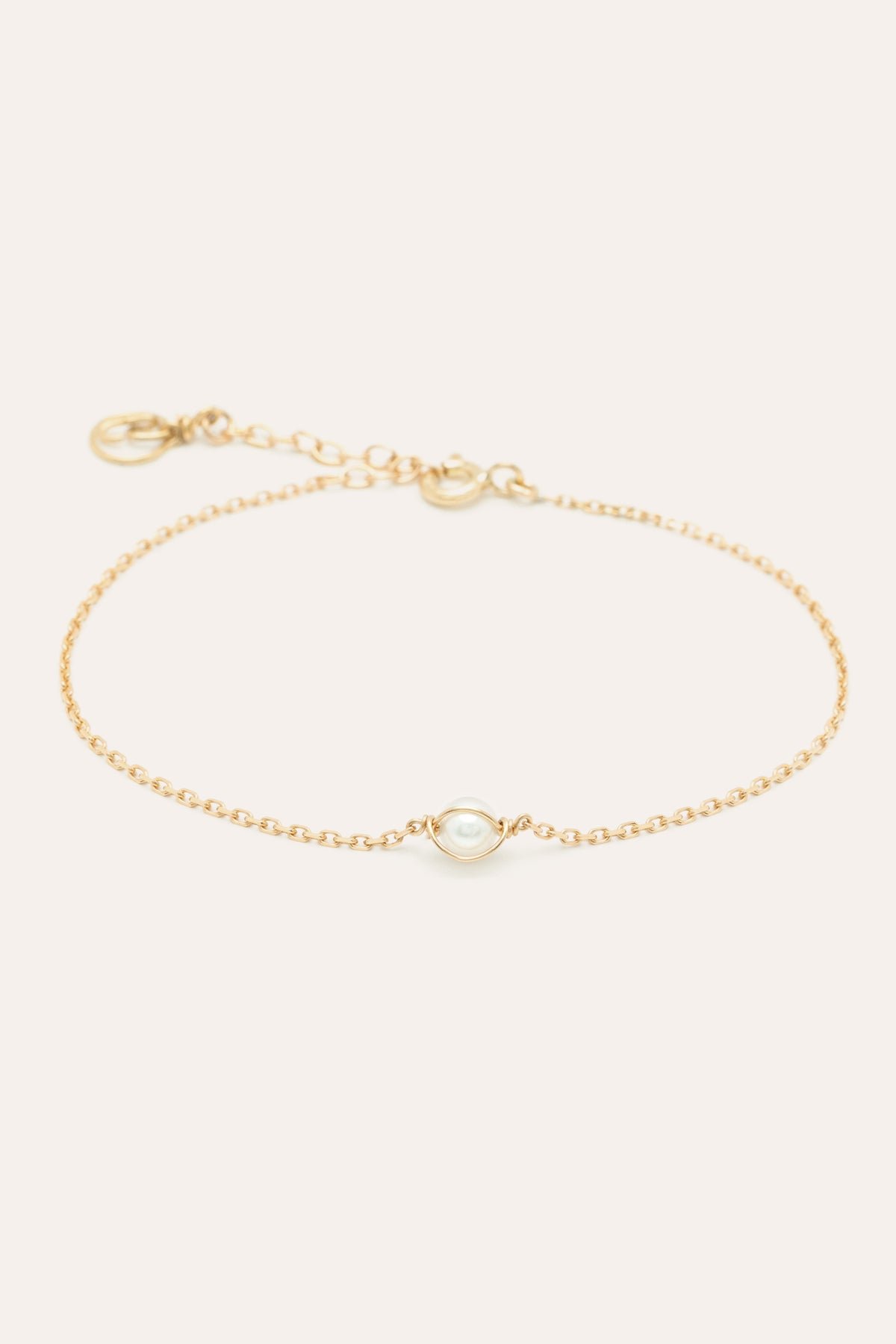 750 gold pearl bracelet YAY White