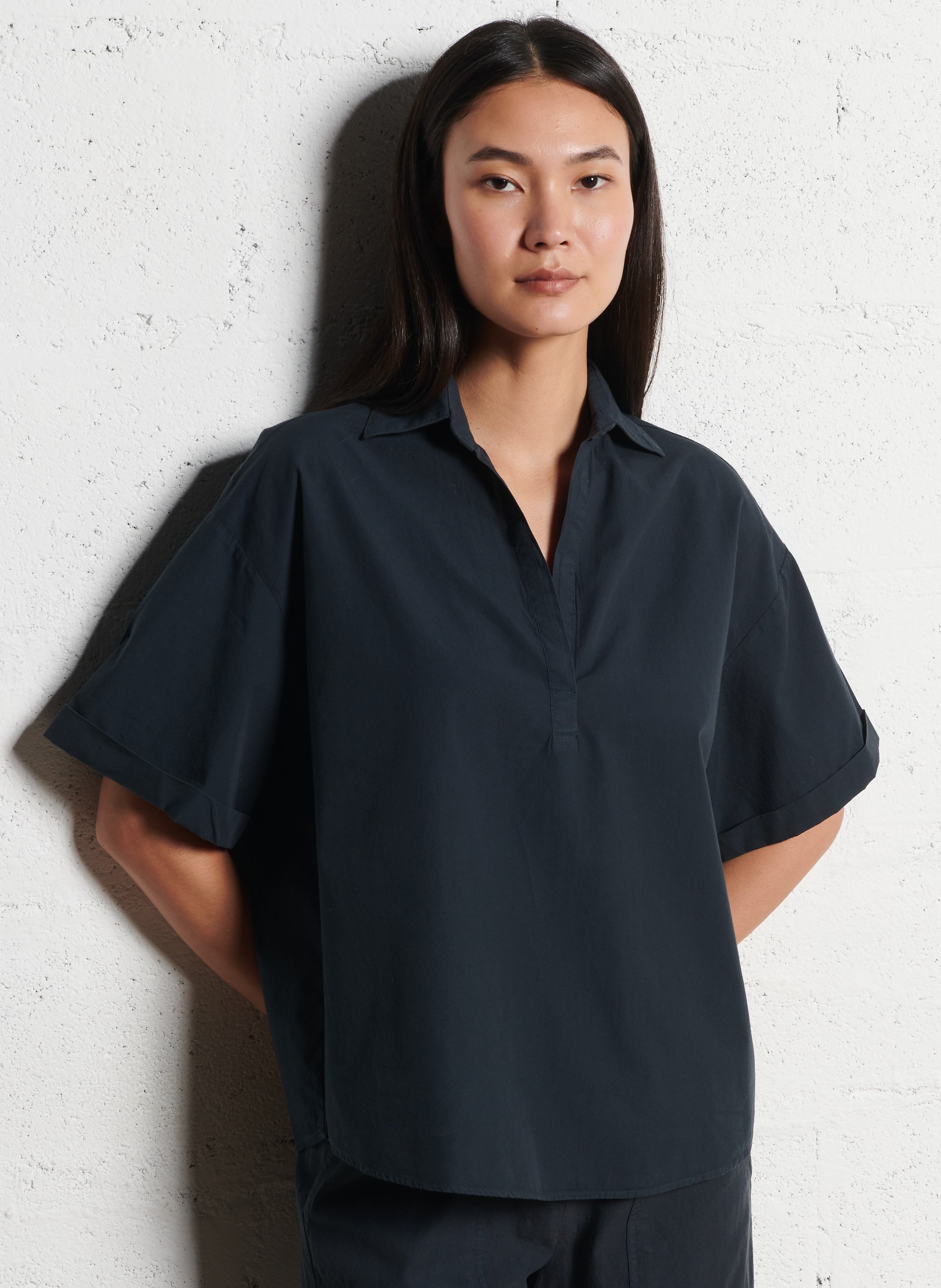 Chemise ample manches courtes  DIEGA Bleu