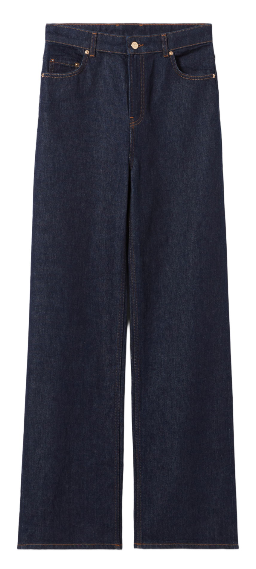 Jean droit en coton CLAUDIE PIERLOT Bleu