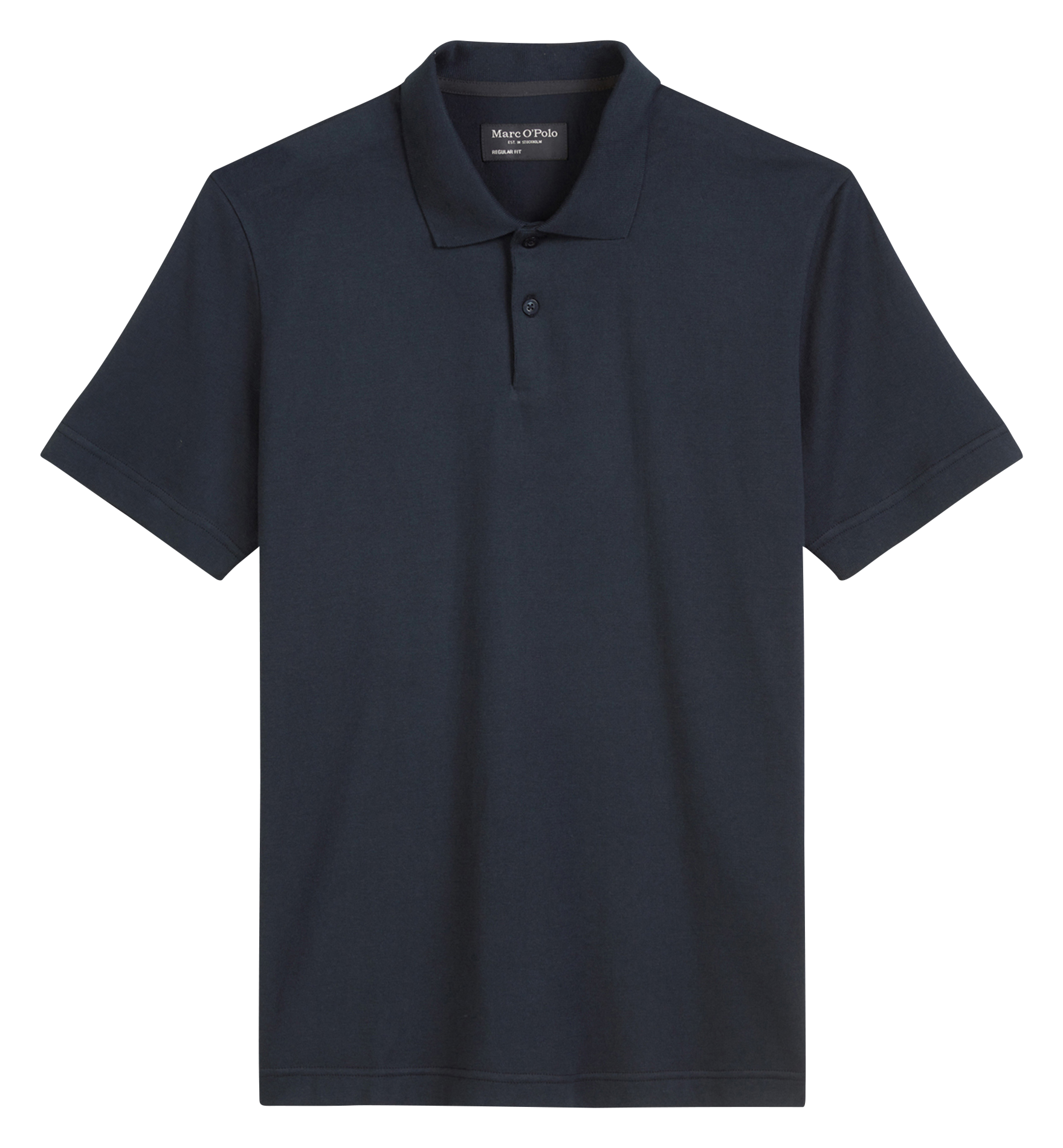 Top col polo en coton MARC O'POLO Bleu