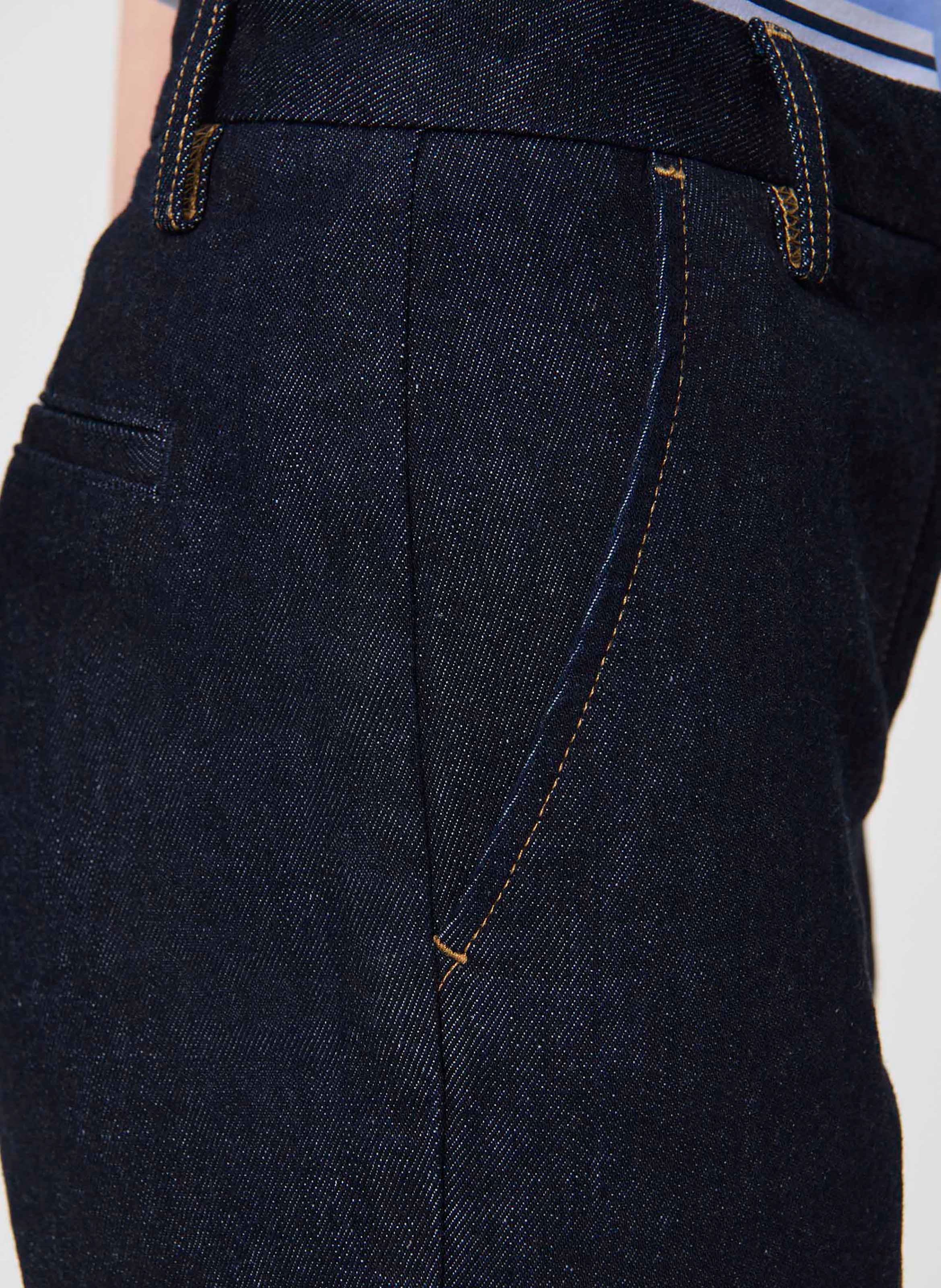 Jean large en denim brut  TARA JARMON Bleu