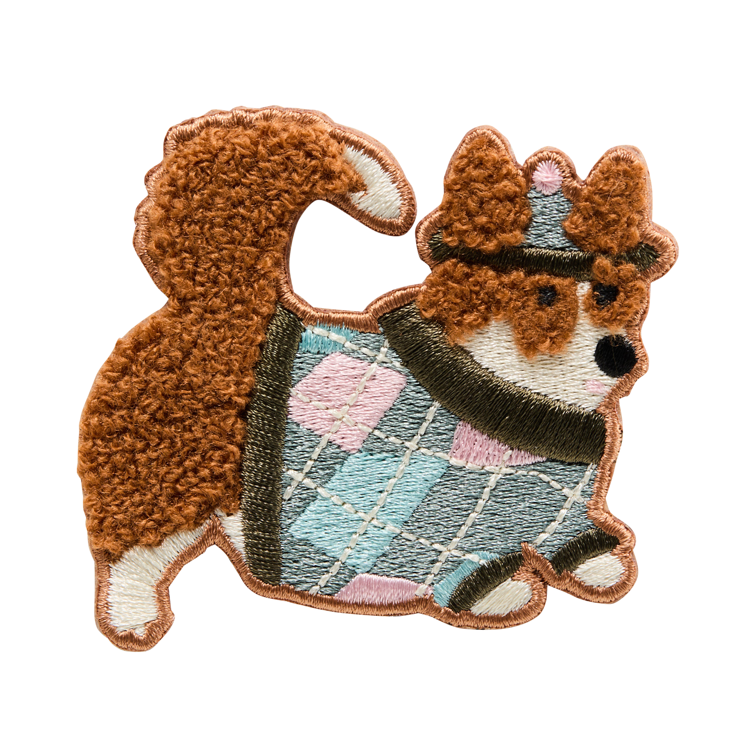 Dog brooch DES PETITS HAUTS Golden