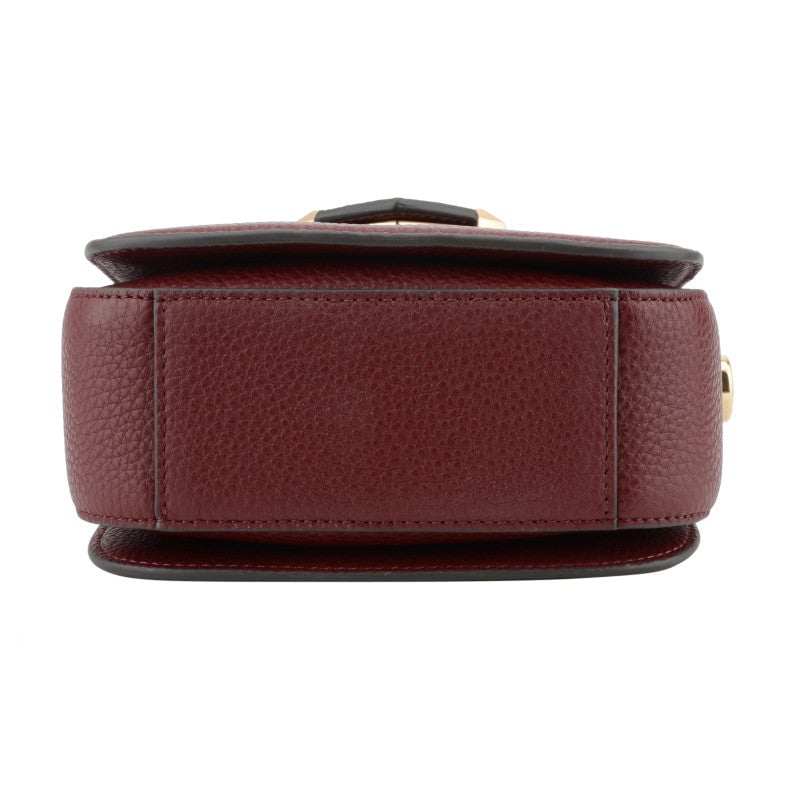 Handbag - cowhide leather POURCHET Red