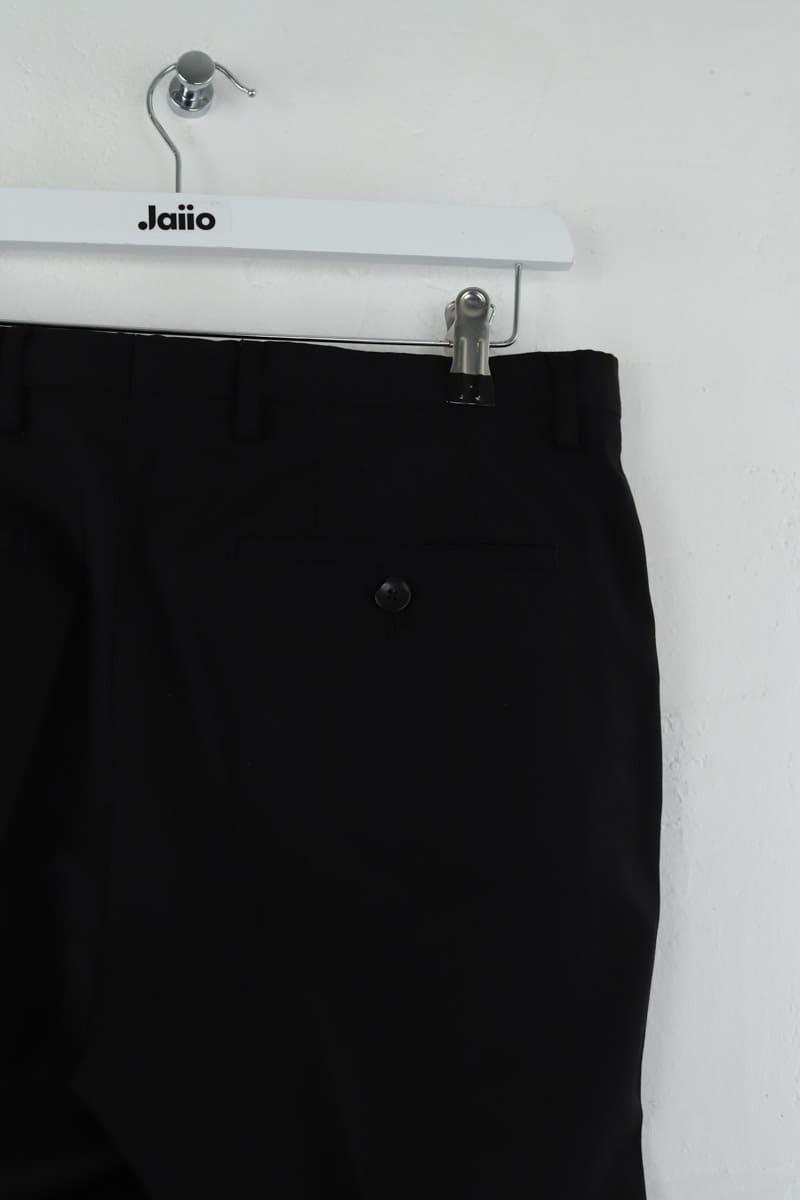 Bandol straight woollen trousers BOSS - SECONDE MAIN Black