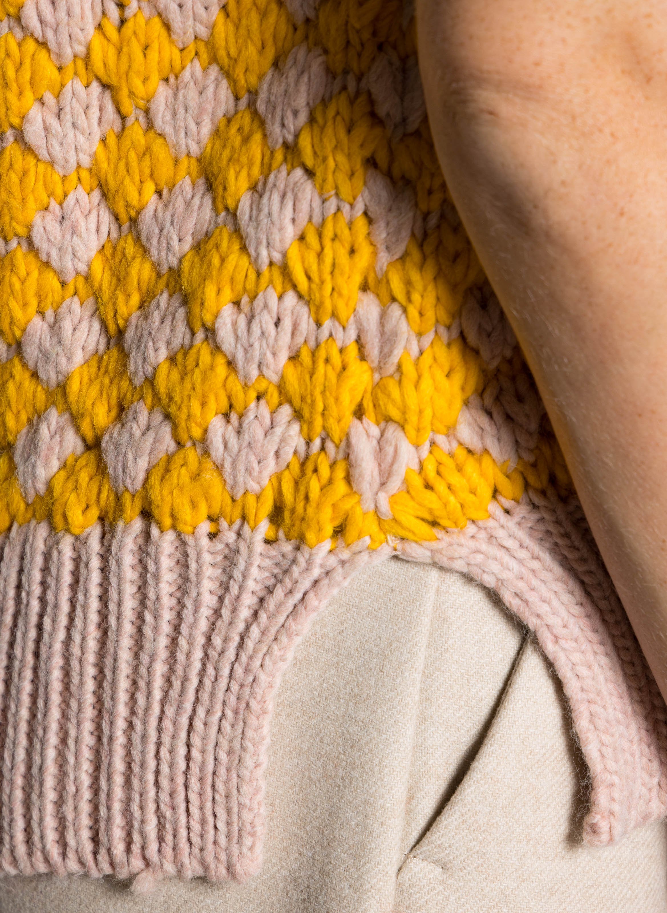 Pull oversize col V  DR BLOOM Rose